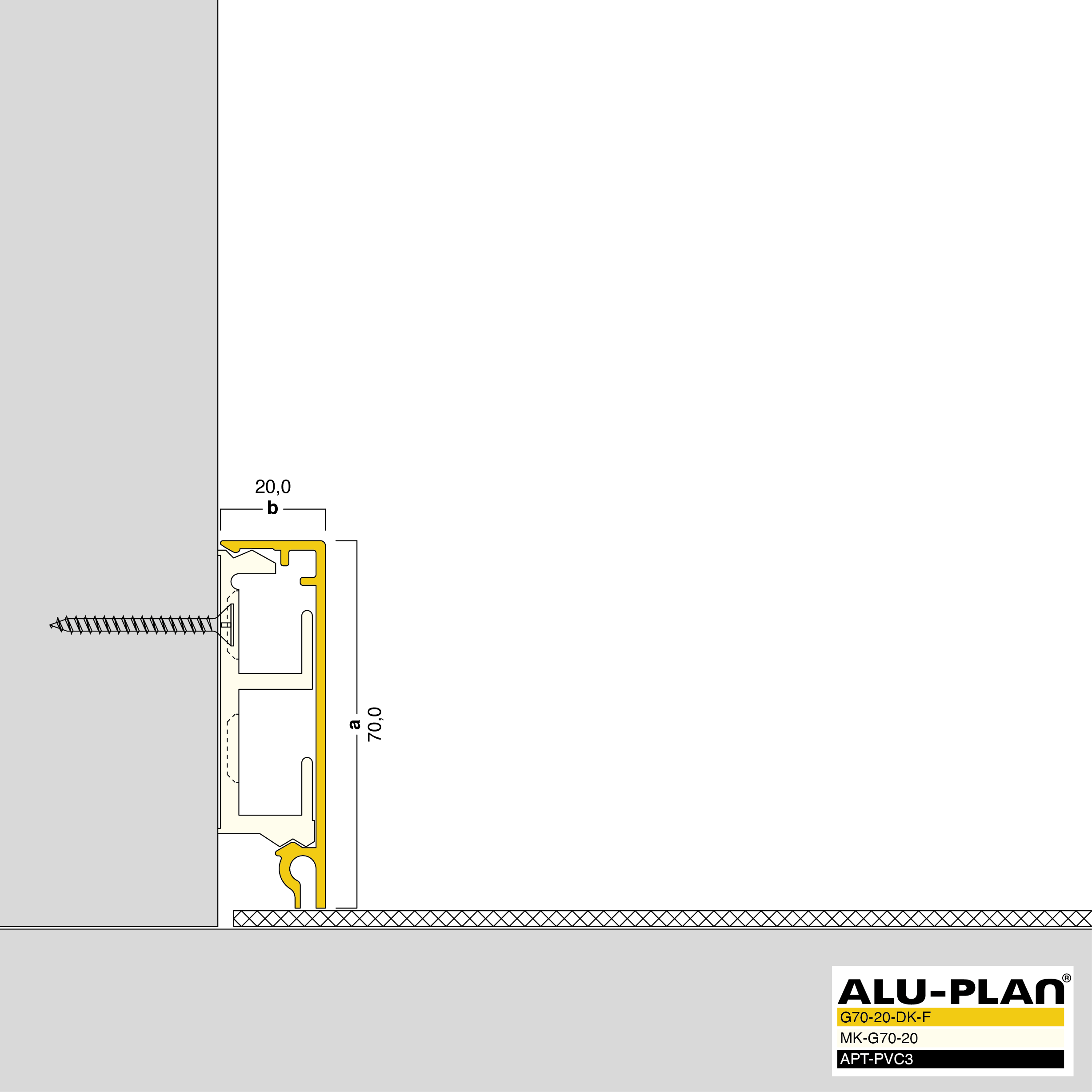 ALU-PLAN® Installation :: G70-20-DK-F-AP-PVC3
