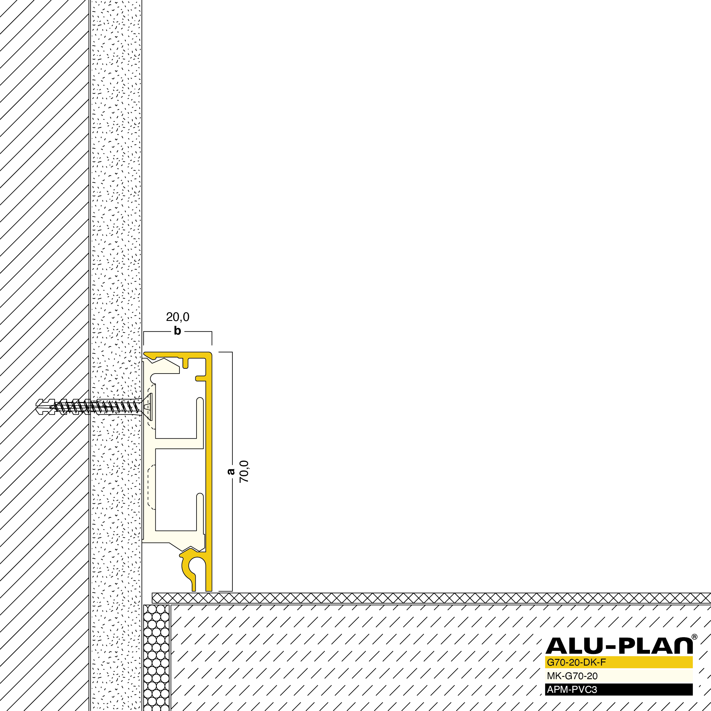 ALU-PLAN® Installation :: G70-20-DK-F-APM-PVC3