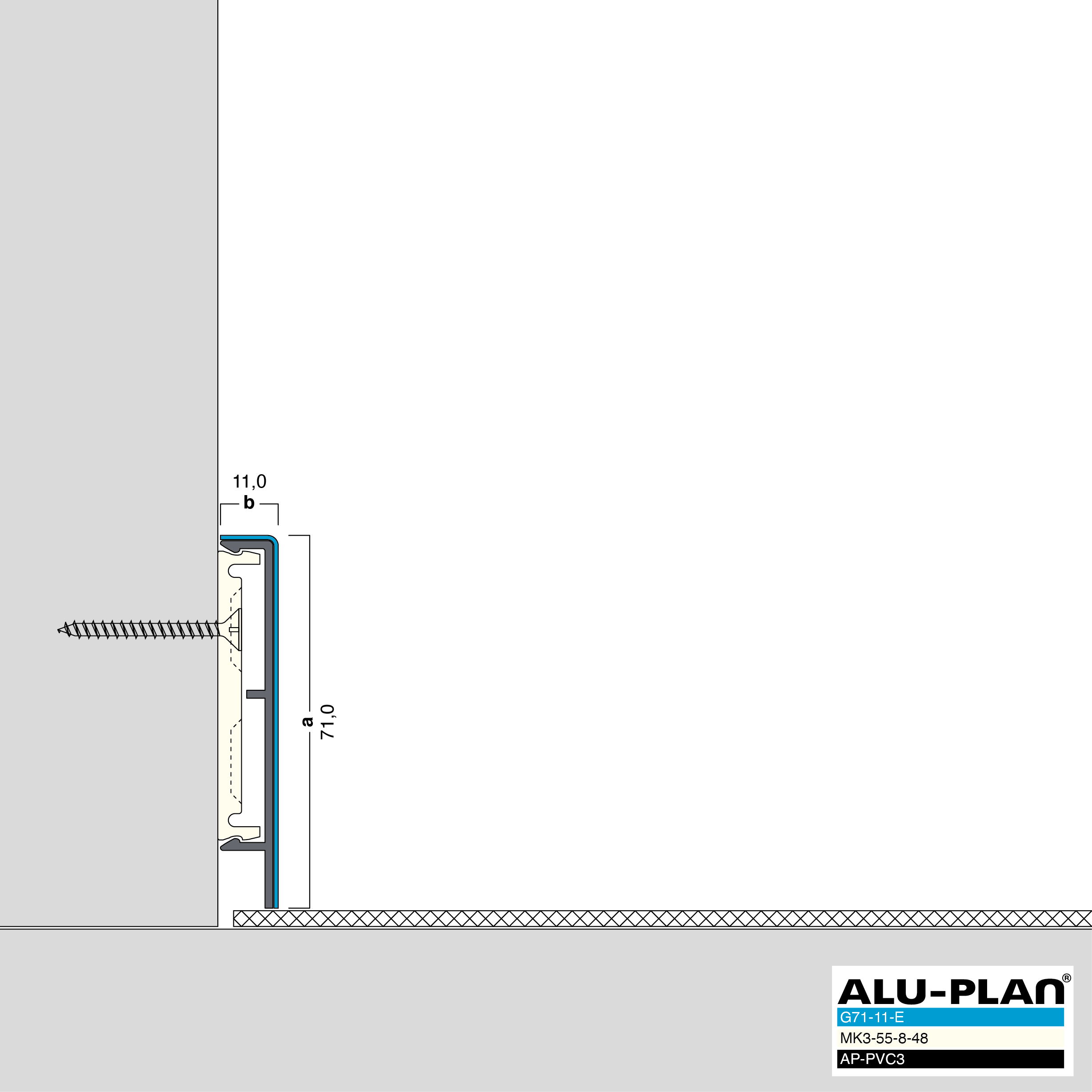 ALU-PLAN® Installation :: G71-11-E-AP-PVC3