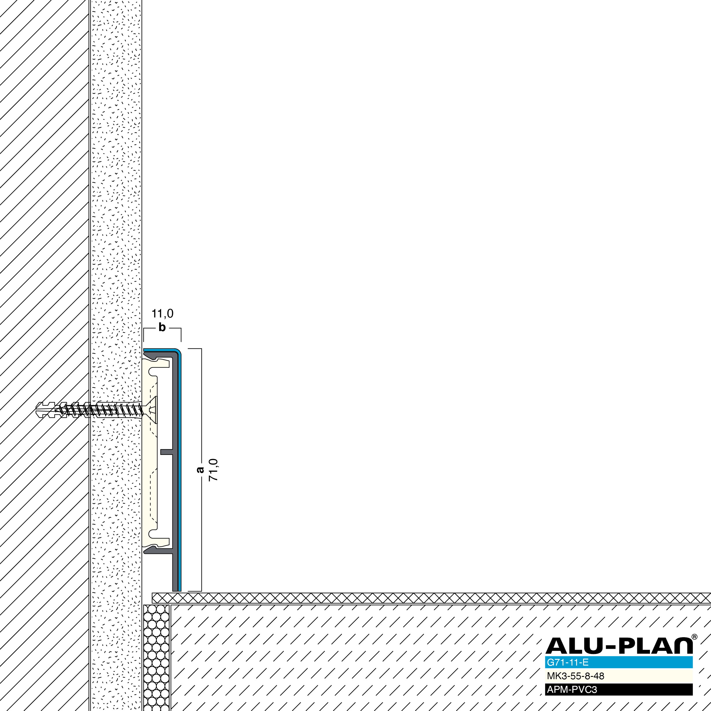 ALU-PLAN® Installation :: G71-11-E-APM-PVC3