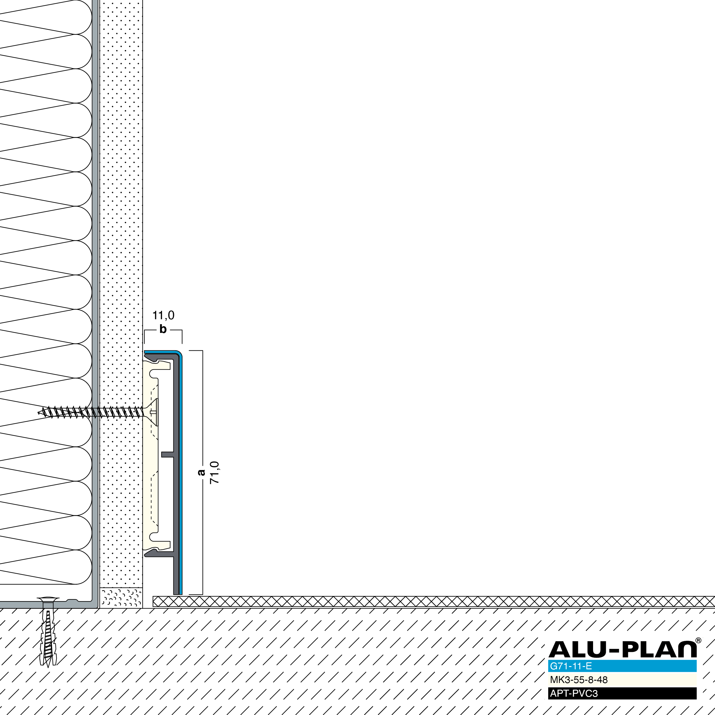 ALU-PLAN® Installation :: G71-11-E-APT-PVC3