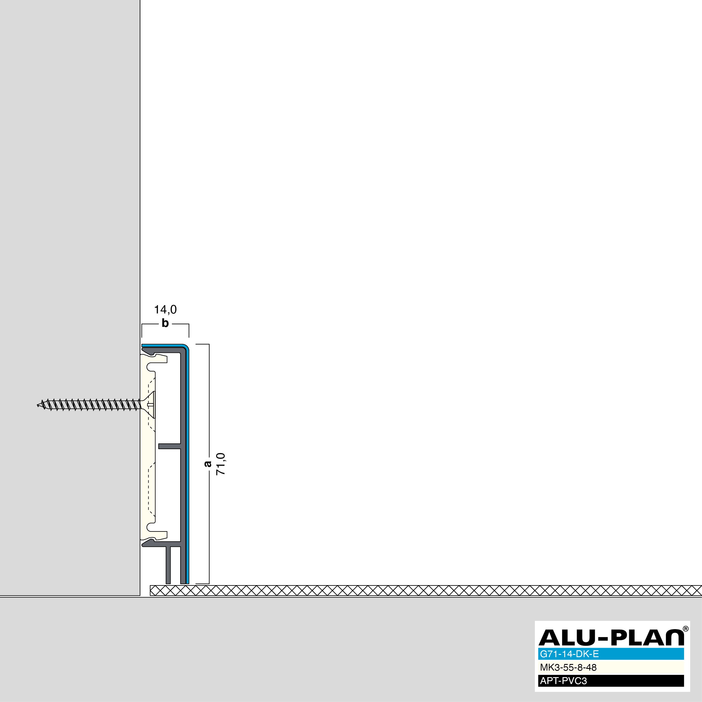 ALU-PLAN® Installation :: G71-14-DK-E-AP-PVC3