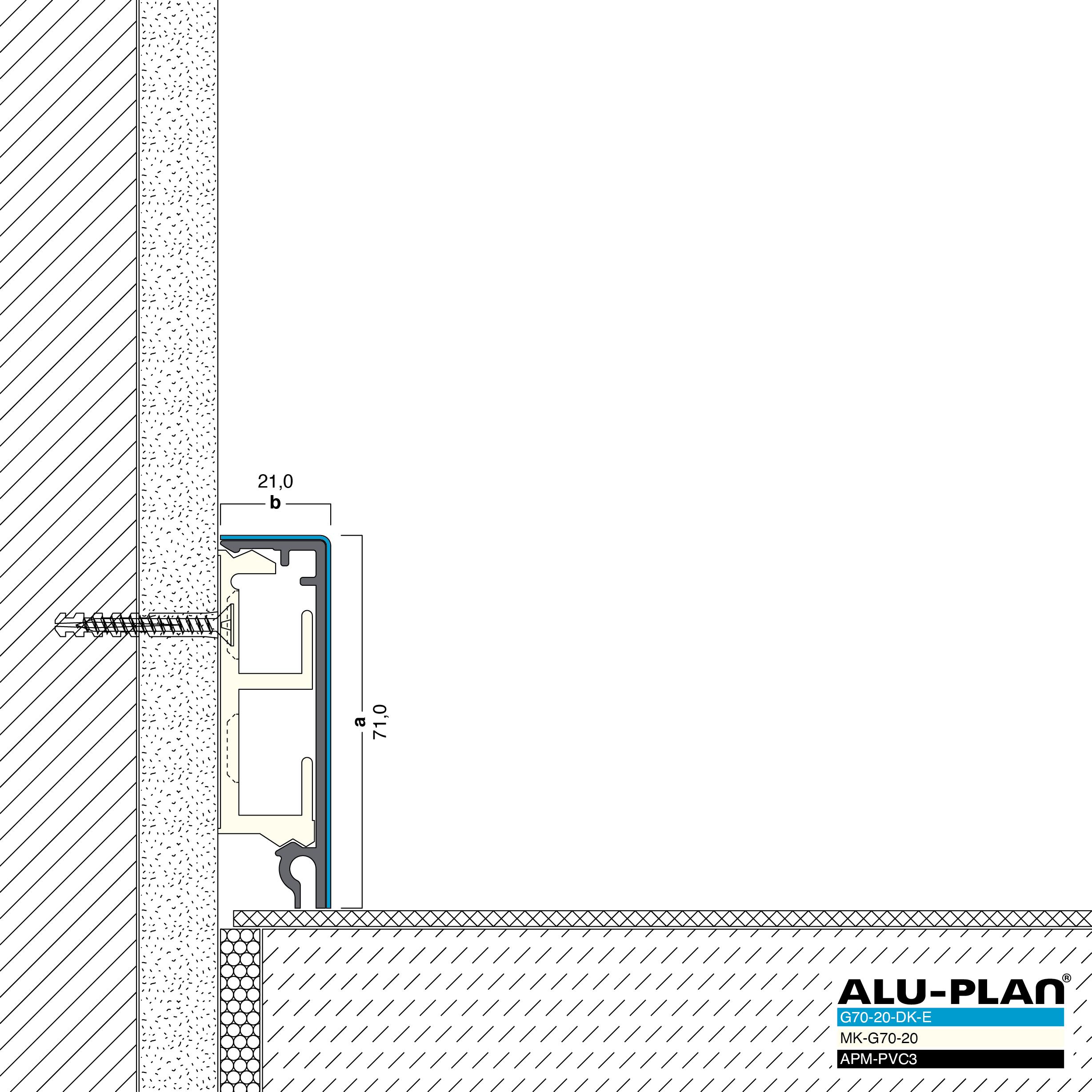 ALU-PLAN® Installation :: G71-21-DK-E-APM-PVC3