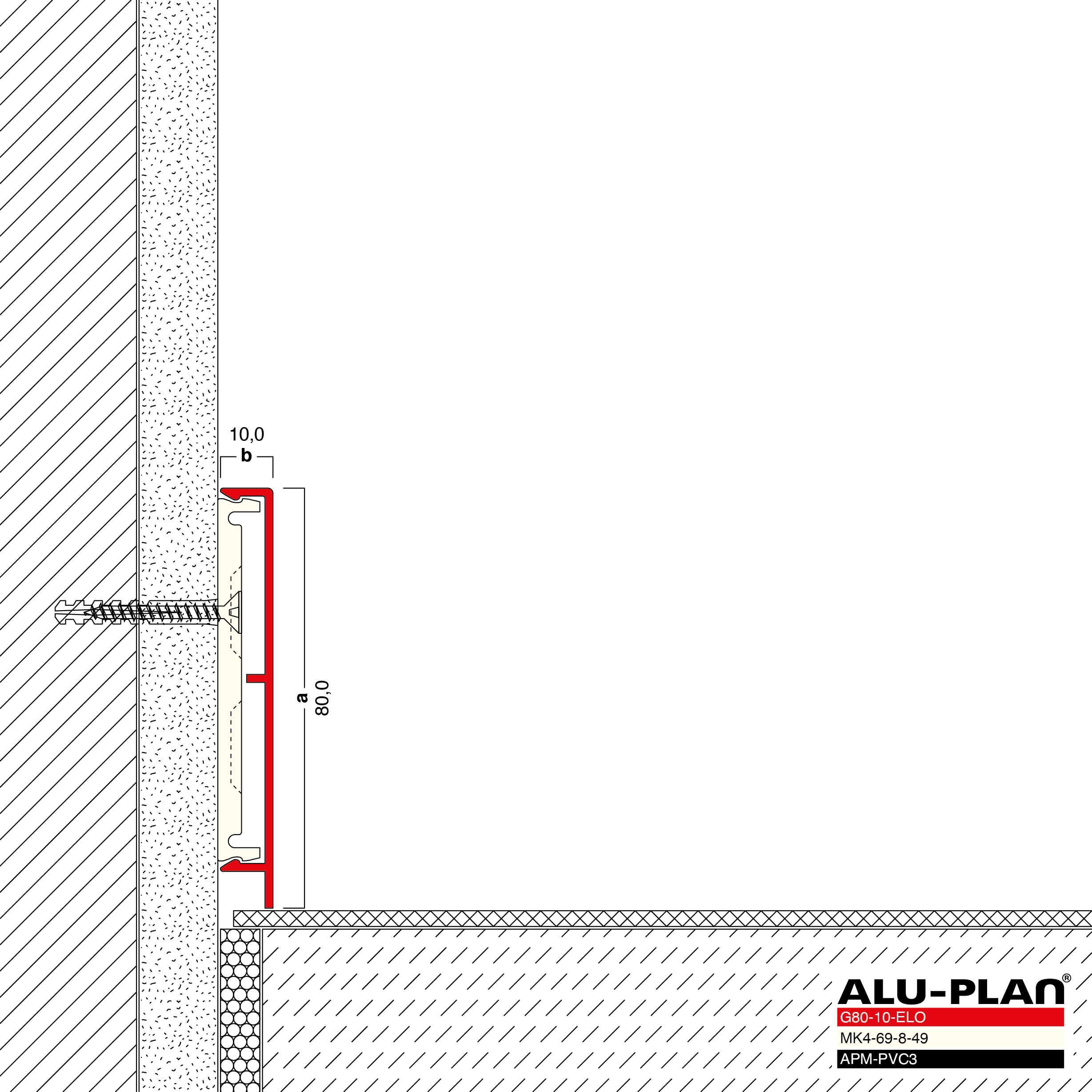 ALU-PLAN® Installation :: G80-10-ELO-APM-PVC3