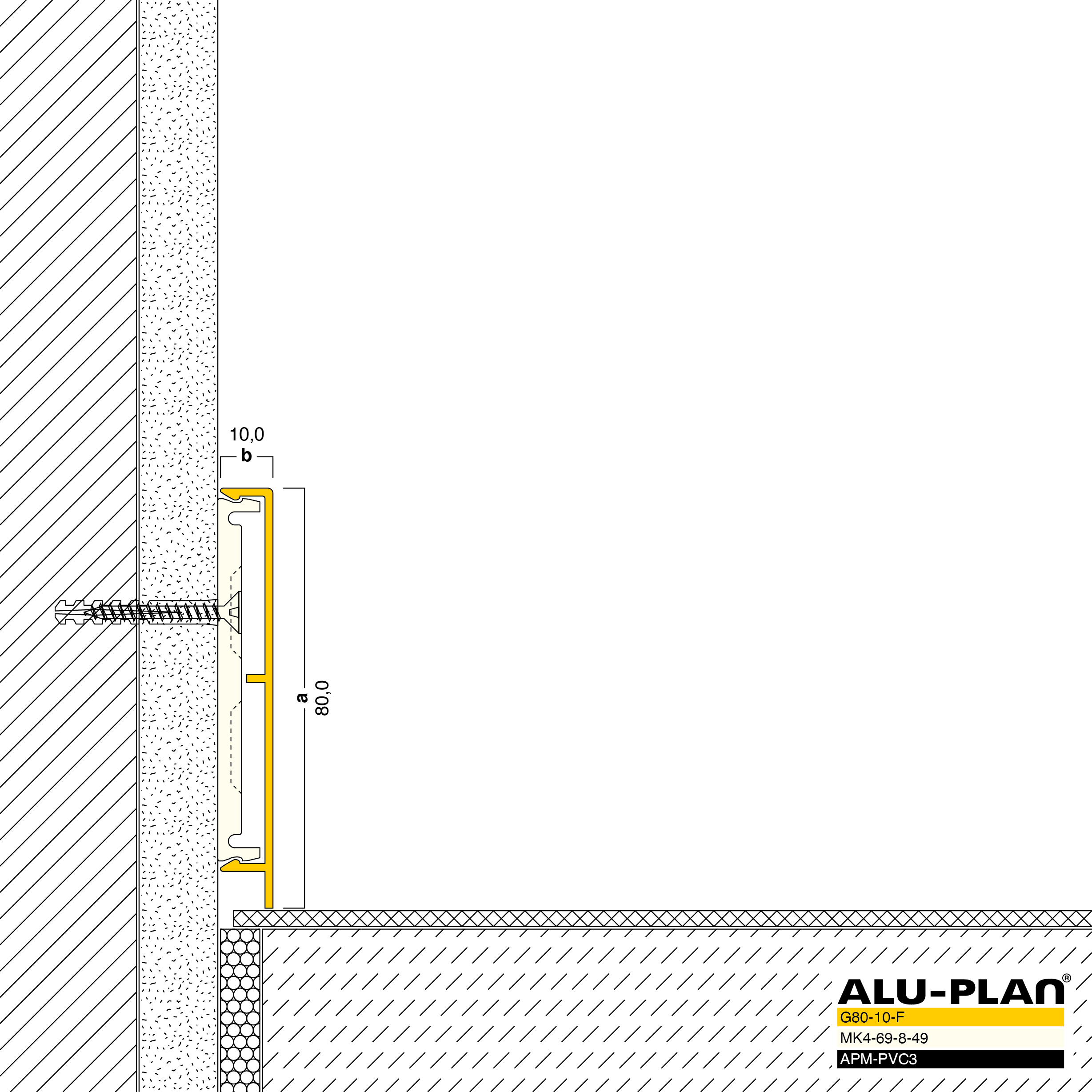 ALU-PLAN® Installation :: G80-10-F-APM-PVC3