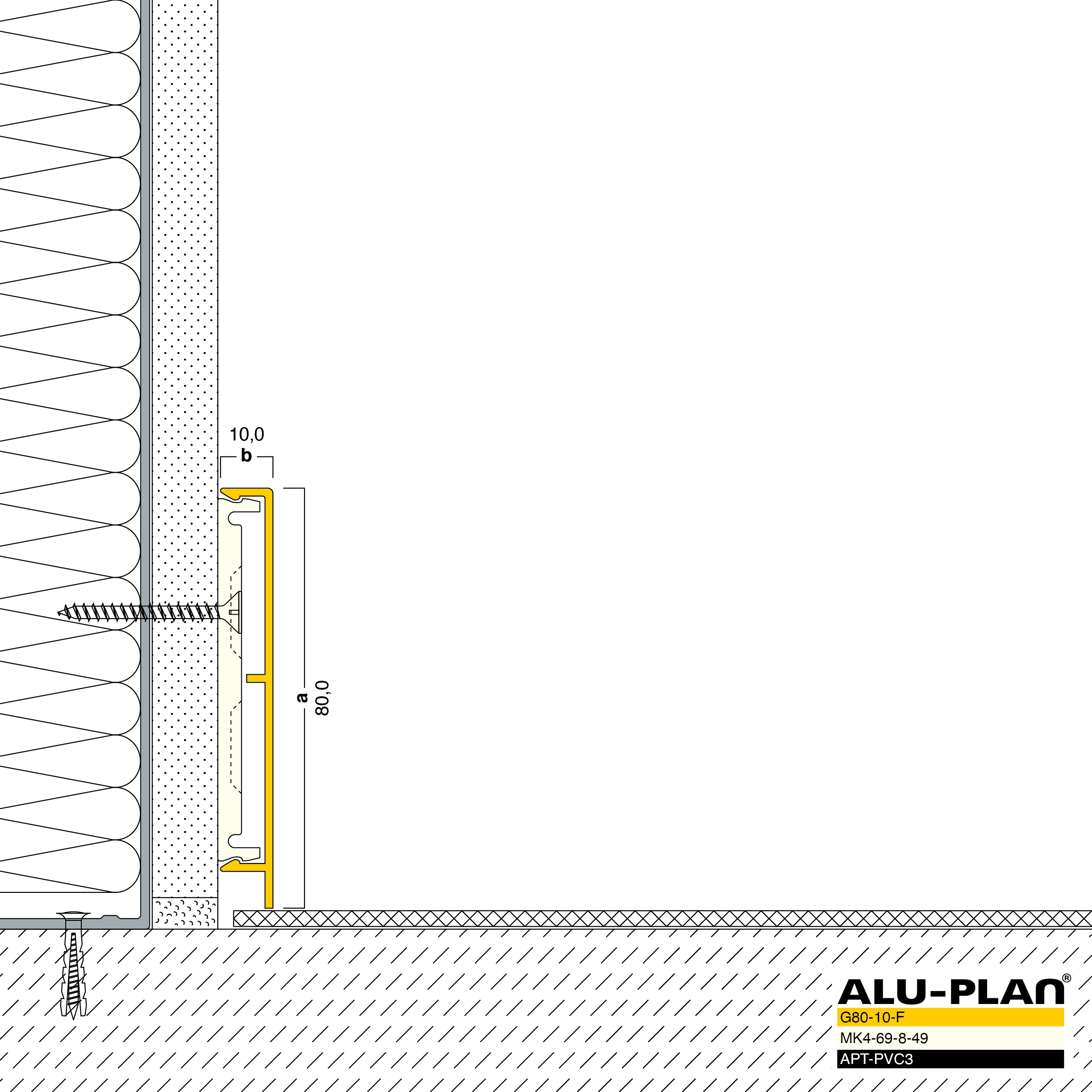 ALU-PLAN® Installation :: G80-10-F-APT-PVC3