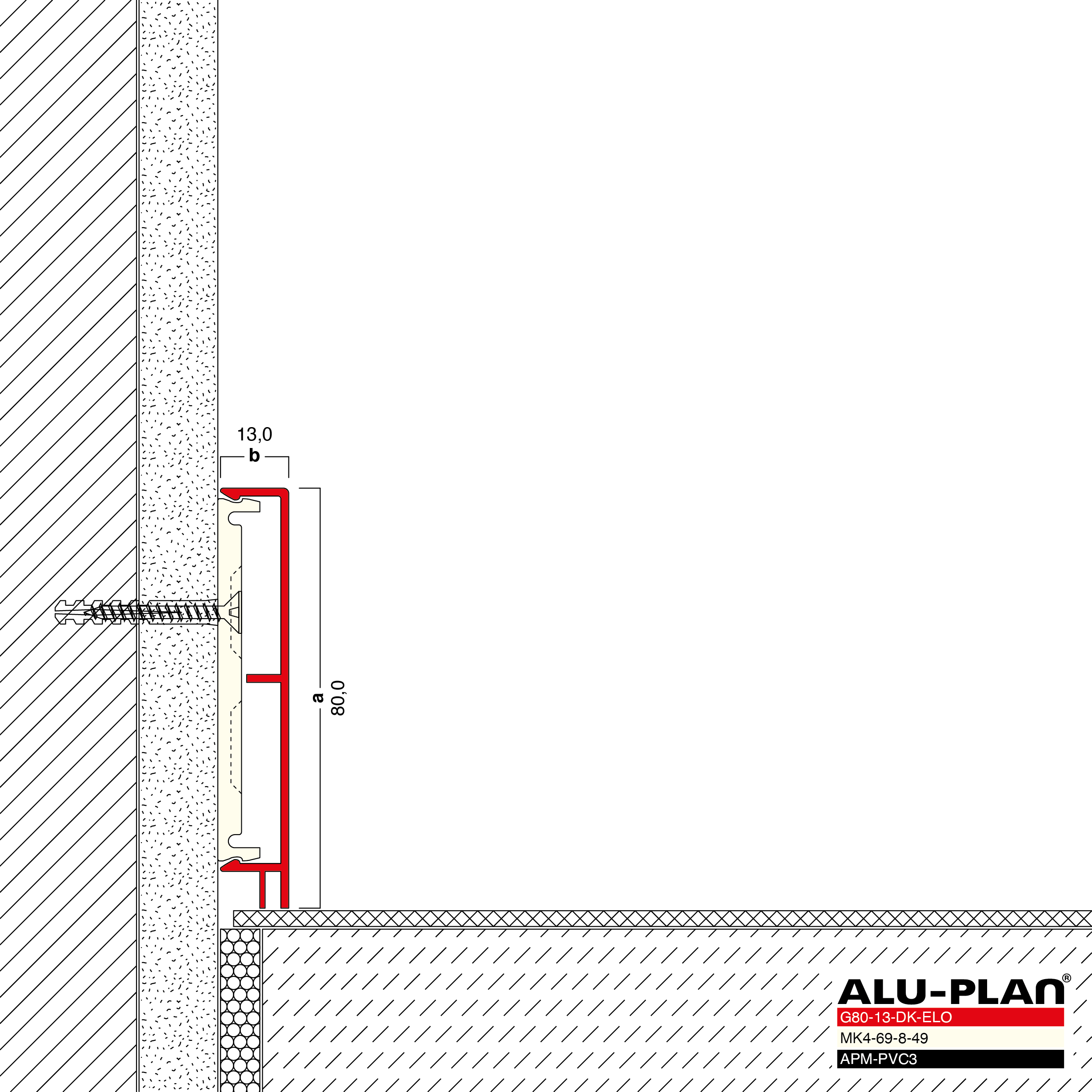 ALU-PLAN® Installation :: G80-13-DK-ELO-APM-PVC3