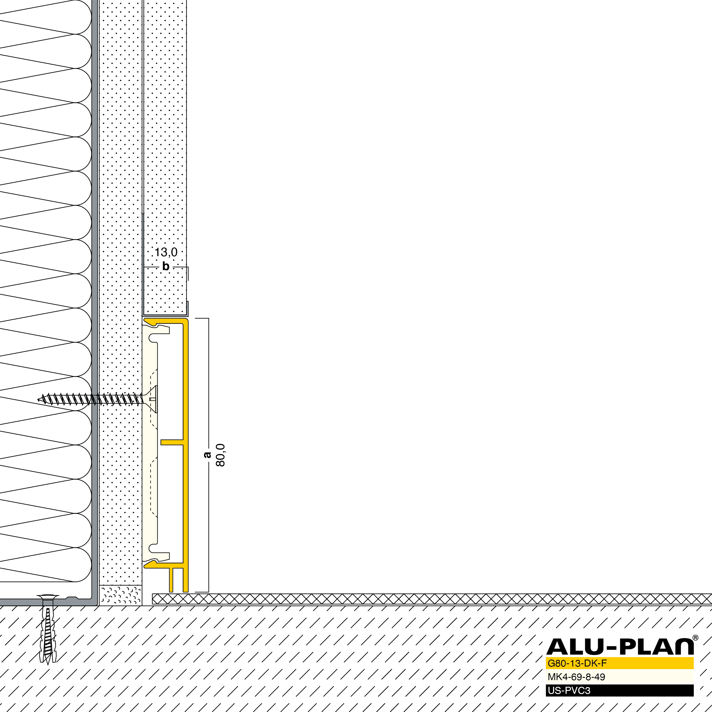 ALU-PLAN® Installation :: G80-13-DK-F-US-PVC3