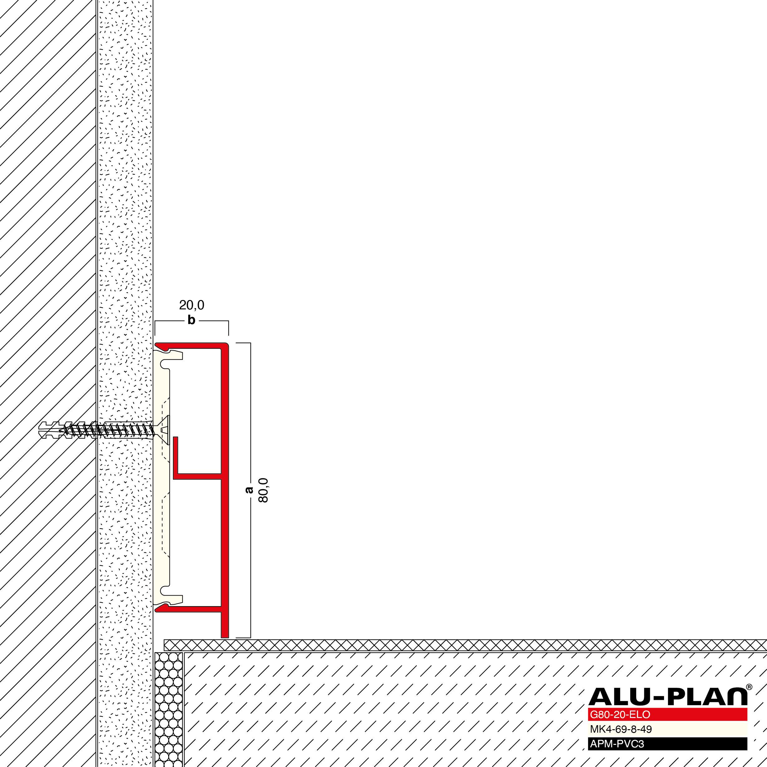ALU-PLAN® Installation :: KK-G80-20-ELO-APM-PVC3