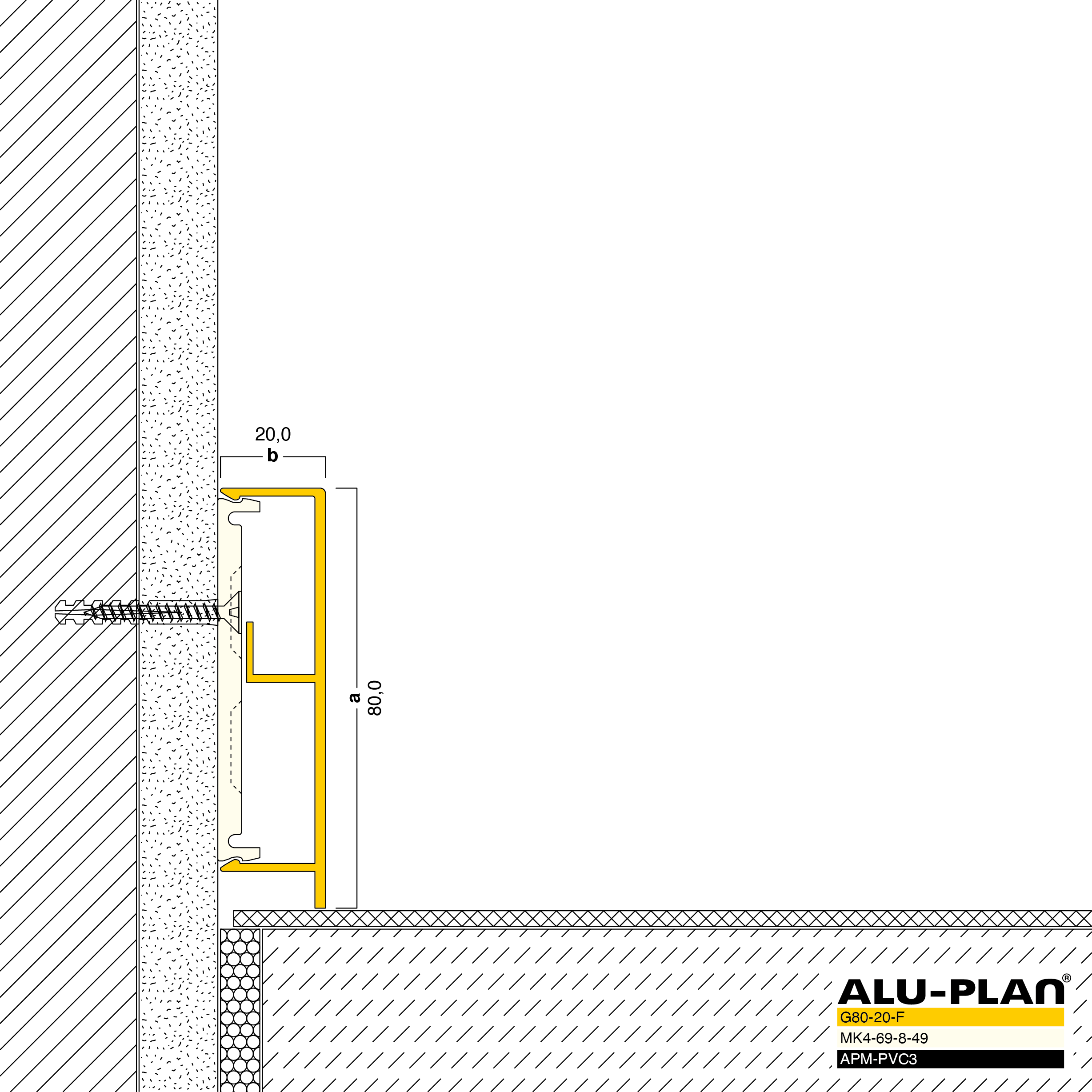 ALU-PLAN® Installation :: G80-20-F-APM-PVC3