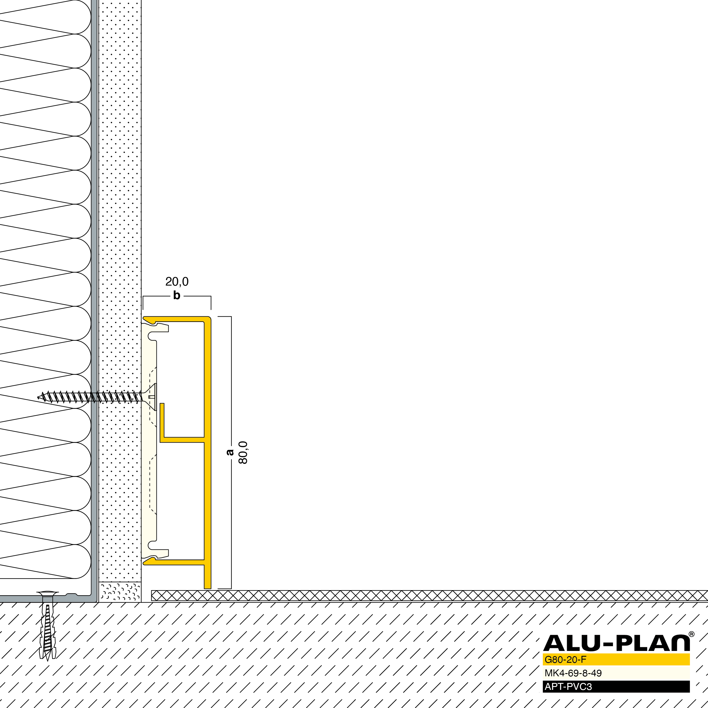 ALU-PLAN® Installation :: KK-G80-20-F-APT-PVC3