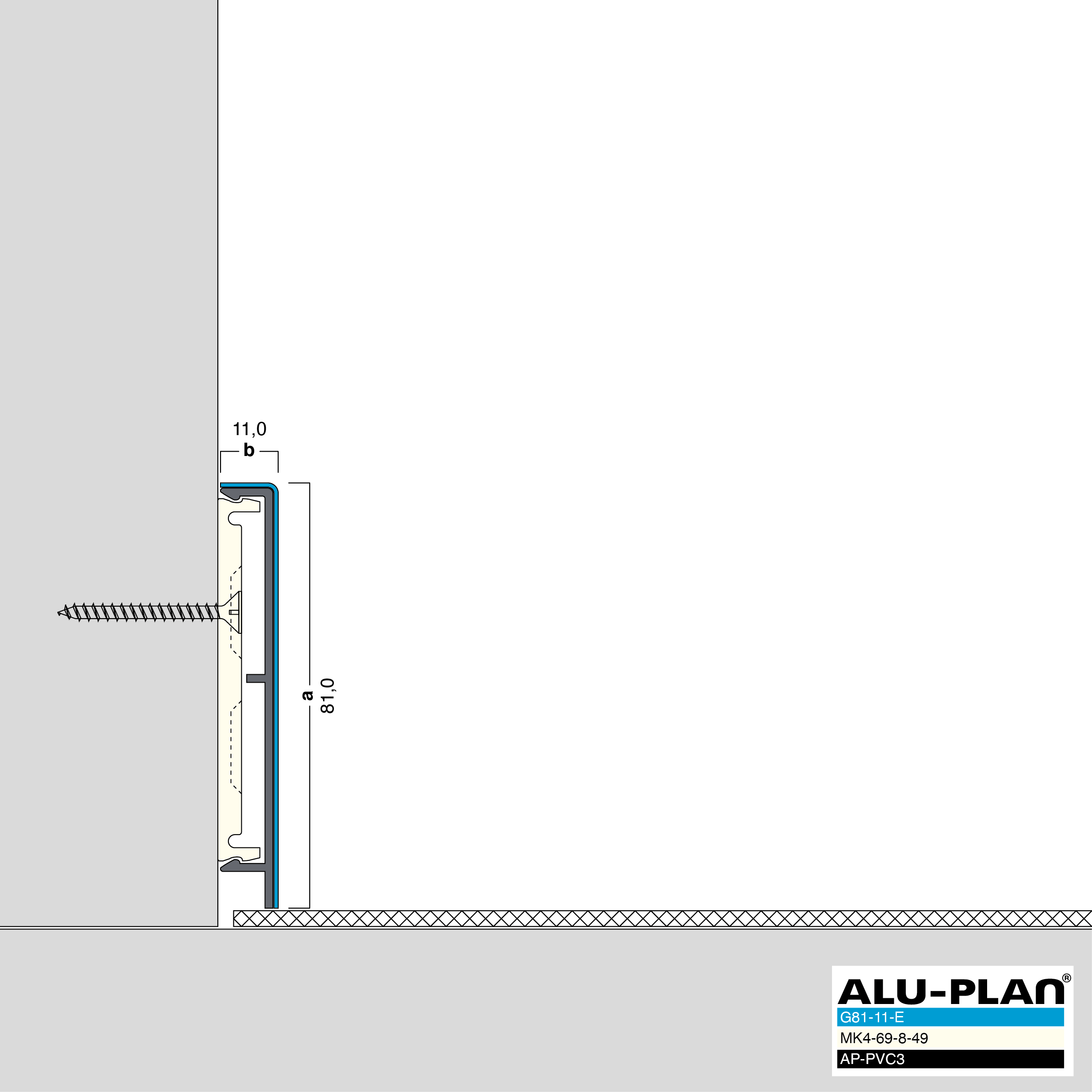 ALU-PLAN® Installation :: G81-11-E-AP-PVC3