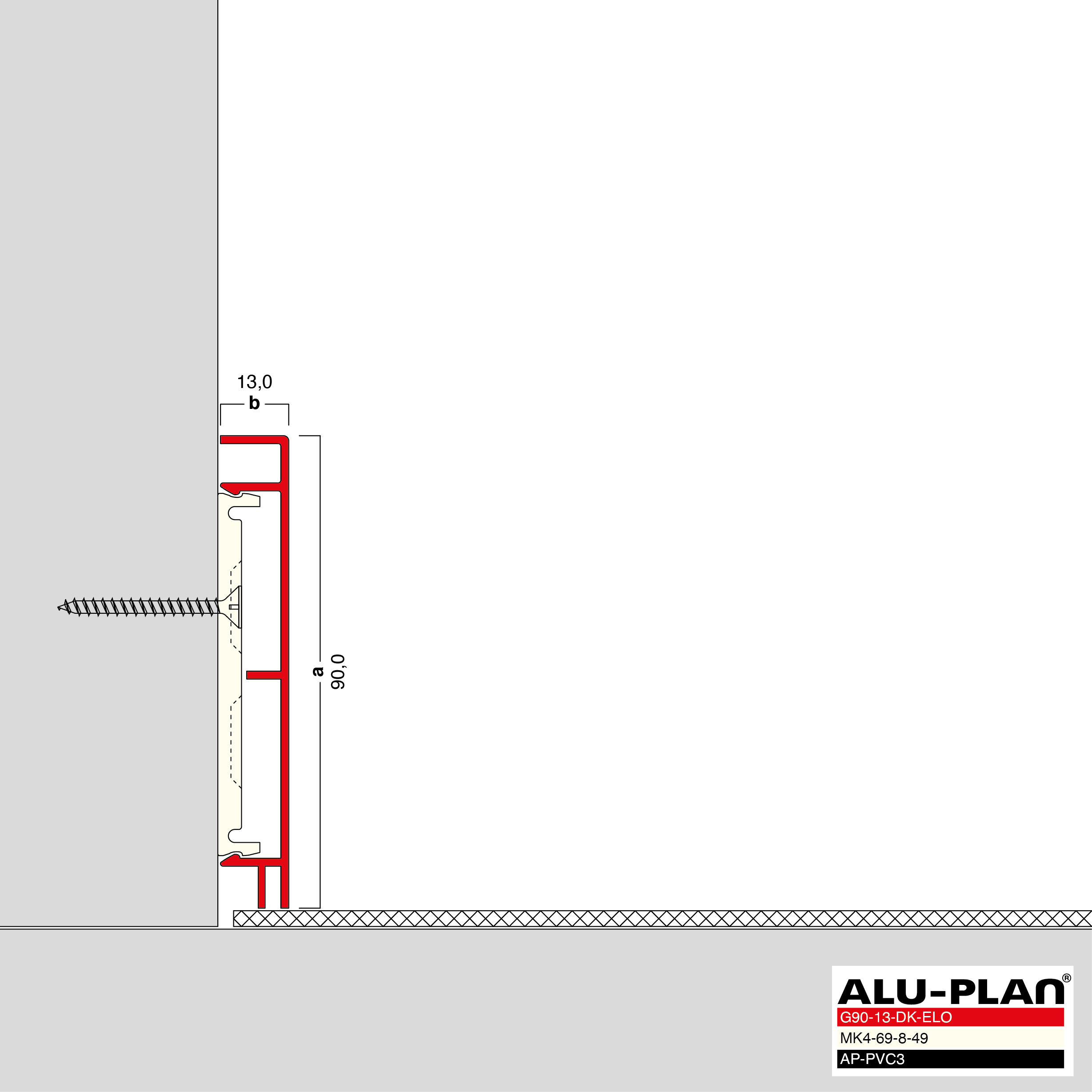 ALU-PLAN® Installation :: G90-13-DK-ELO-AP-PVC3