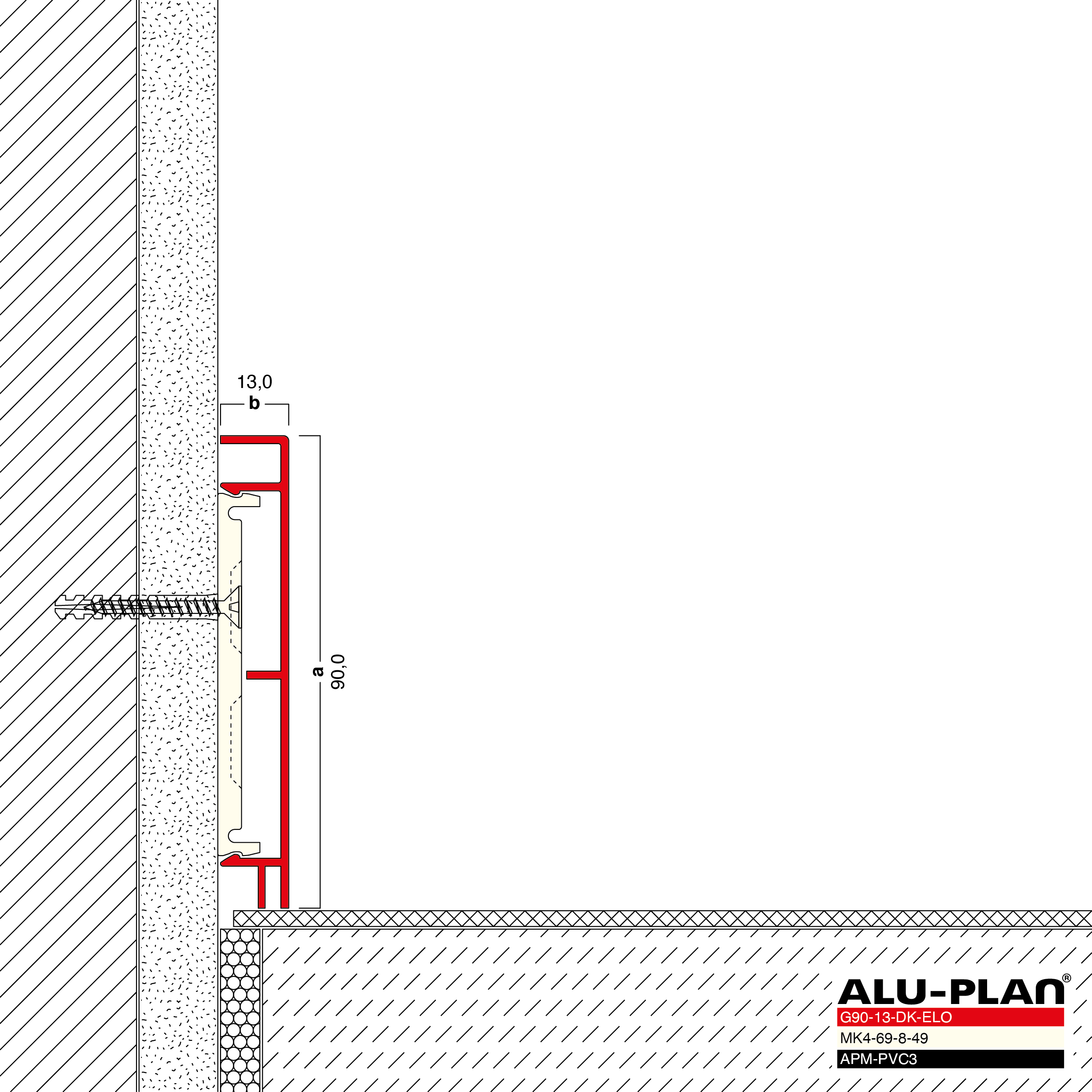 ALU-PLAN® Installation :: G90-13-DK-ELO-APM-PVC3