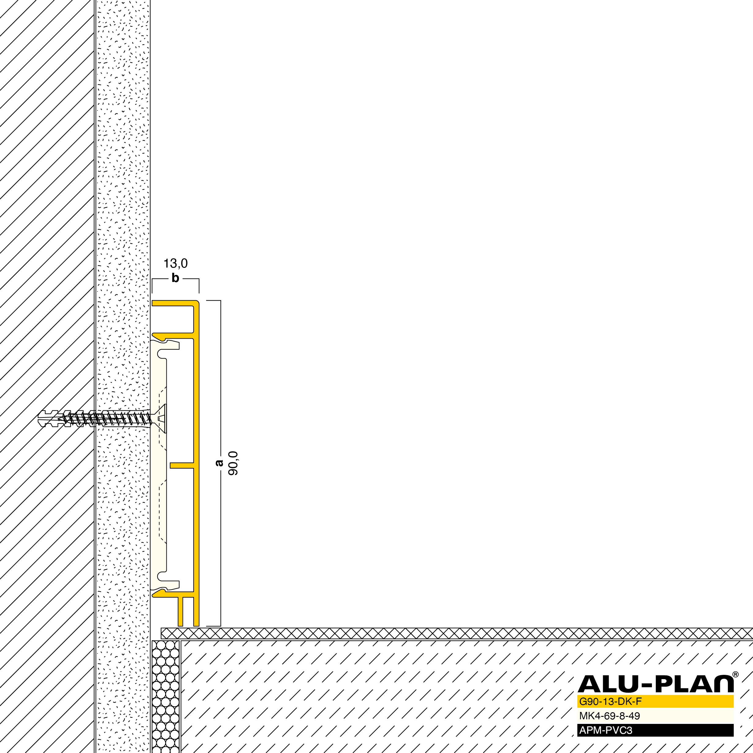 ALU-PLAN® Installation :: G90-13-DK-F-APM-PVC3