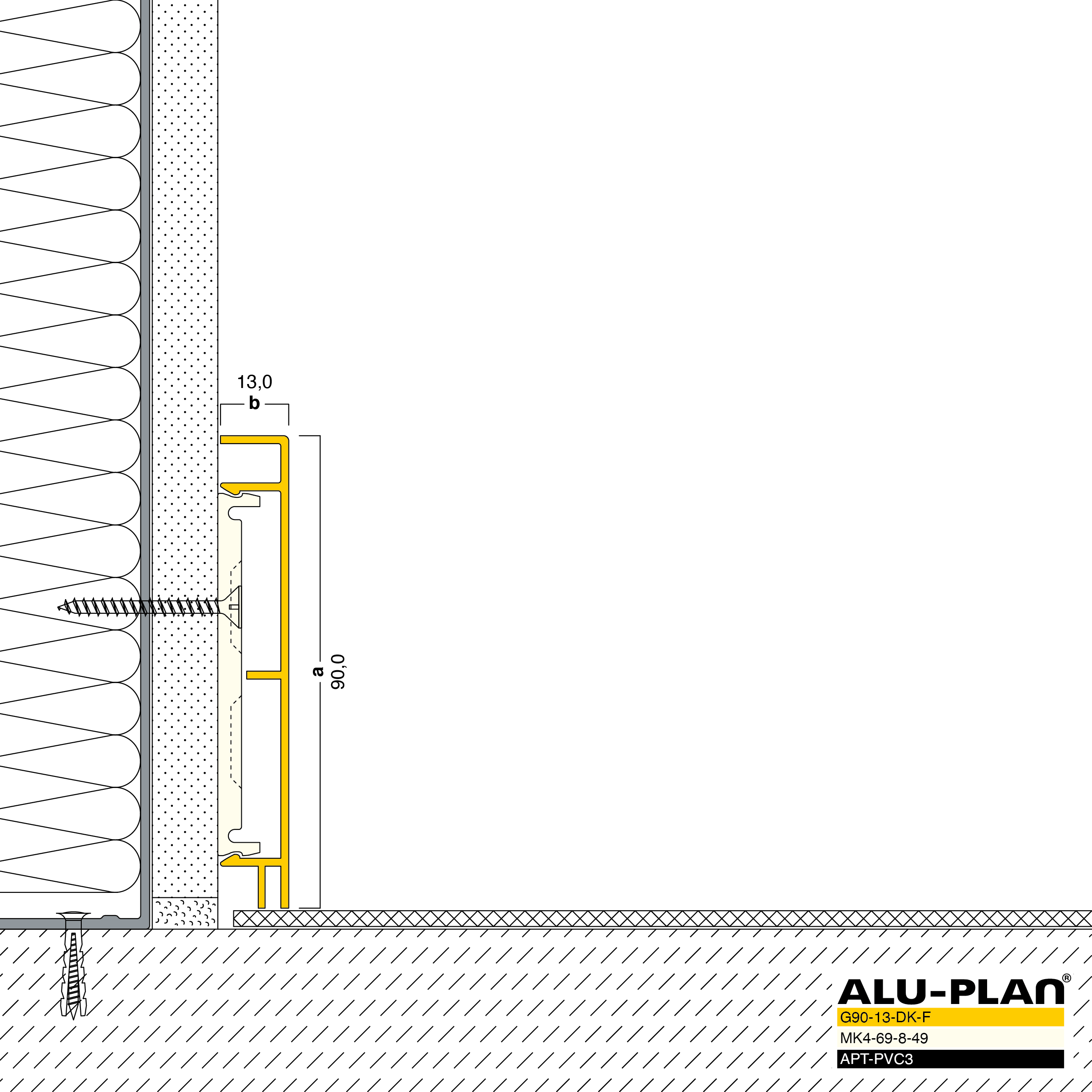 ALU-PLAN® Installation :: G90-13-DK-F-APT-PVC3