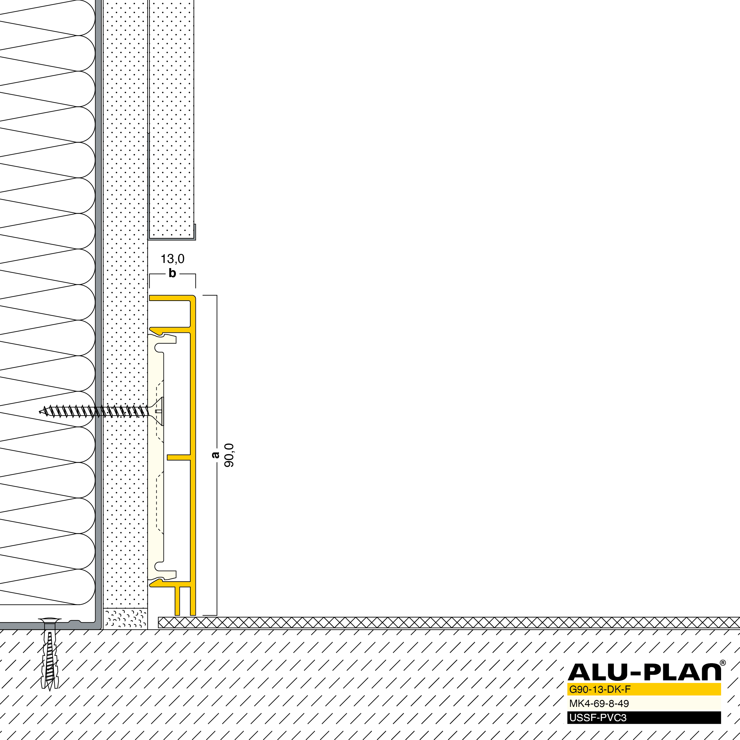 ALU-PLAN® Installation :: G90-13-DK-F-USSF-PVC3