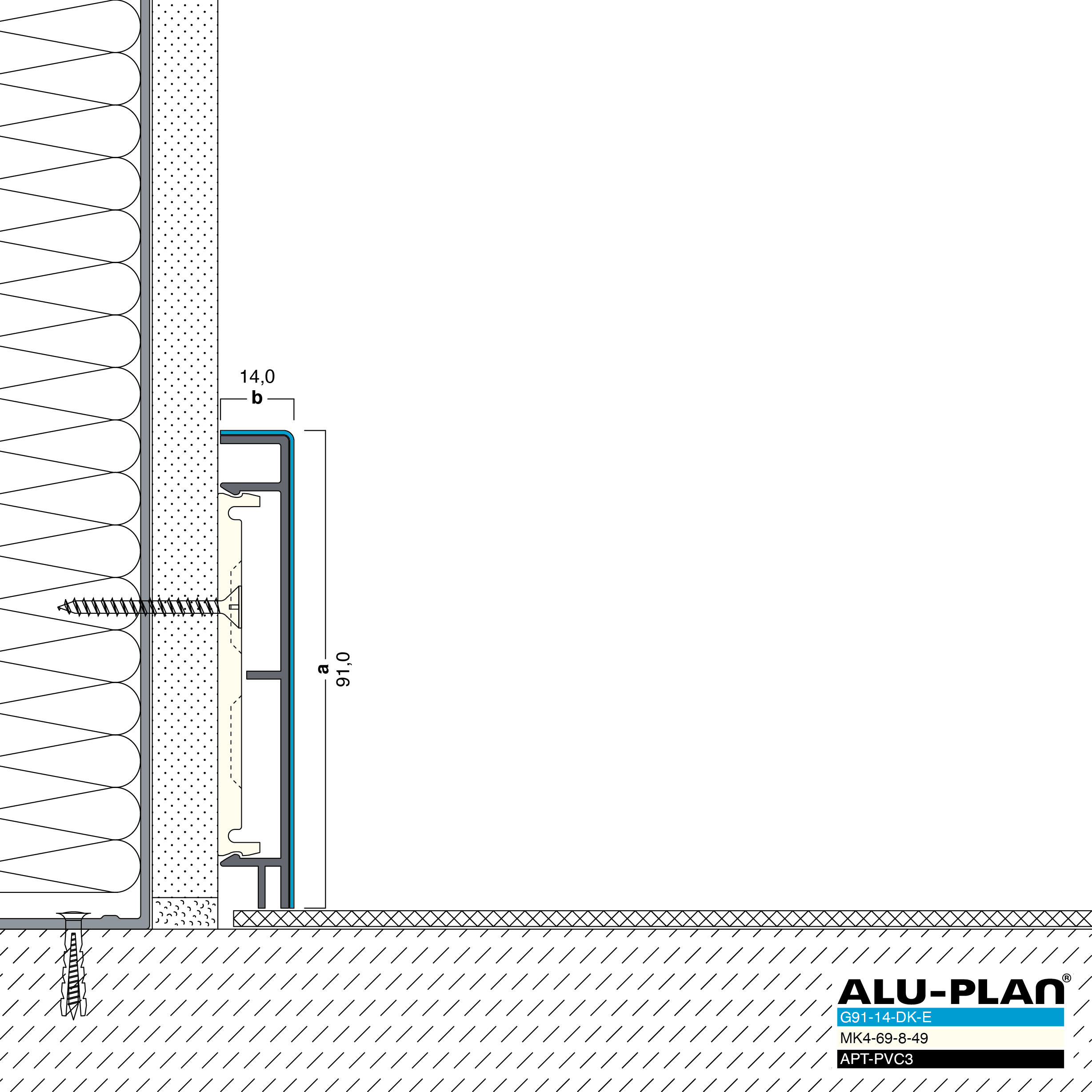 ALU-PLAN® Installation :: G91-14-DK-E-APT-PVC3