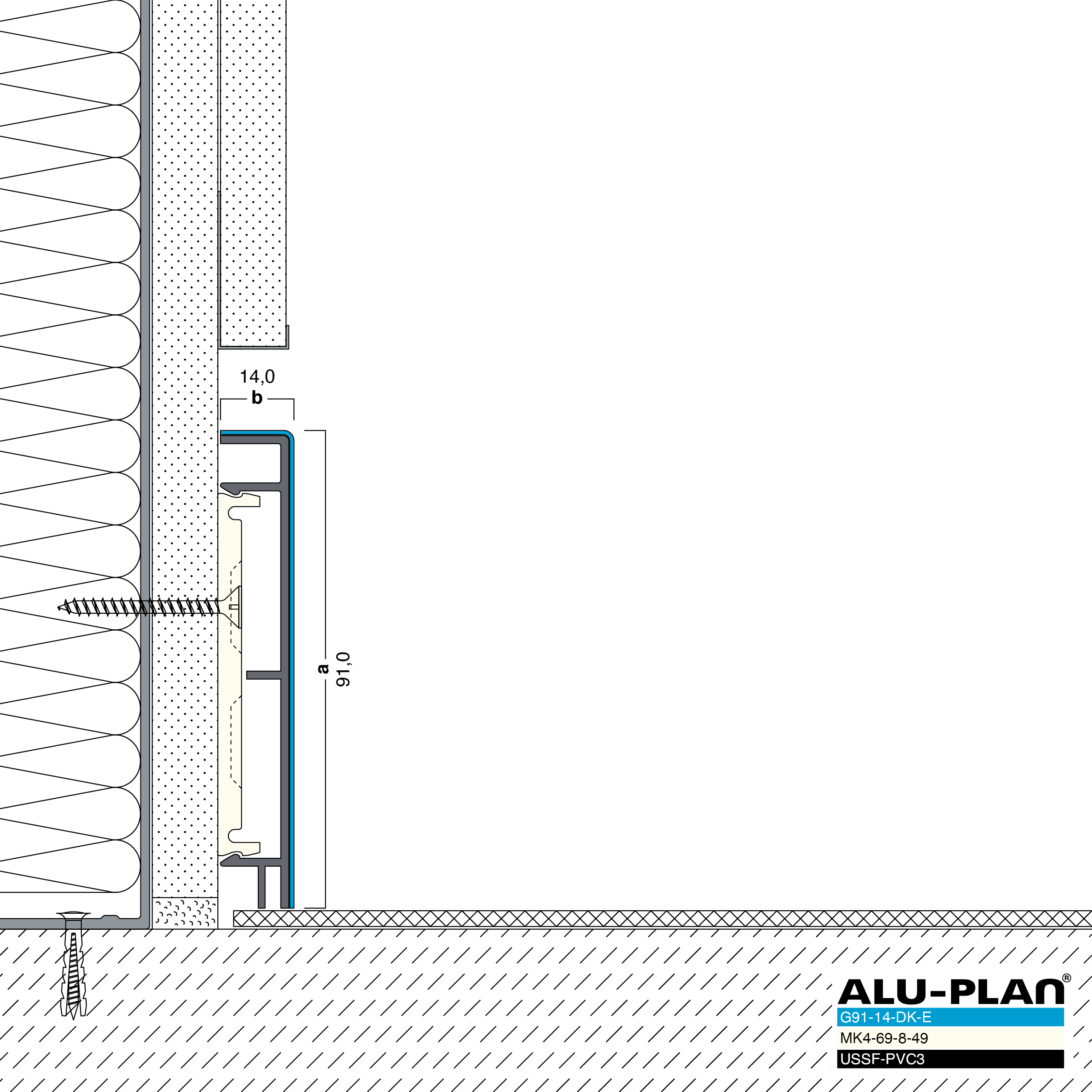 ALU-PLAN® Installation :: G91-14-DK-E-USSF-PVC3