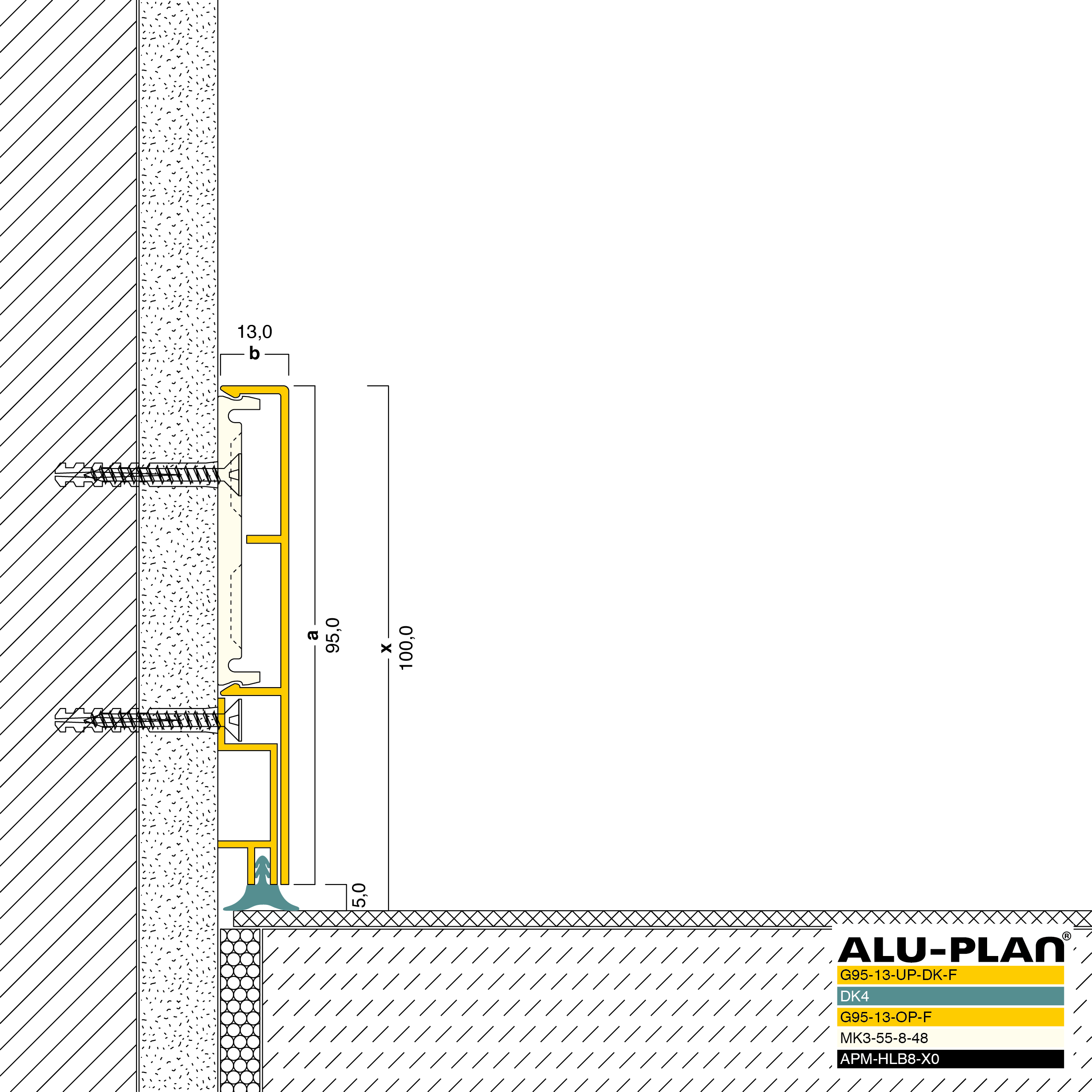 ALU-PLAN® Installation :: G95-13-UP-DK-F-G95-13-OP-F-DK4-APM-PVC3-X0