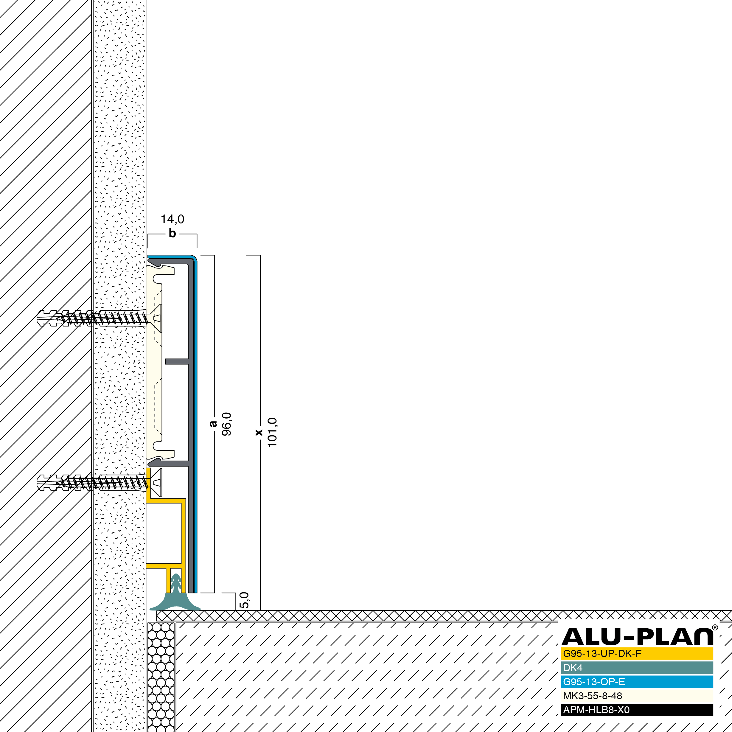 ALU-PLAN® Installation :: G95-13-UP-DK-F-G96-14-OP-E-DK4-APM-PVC3-X0