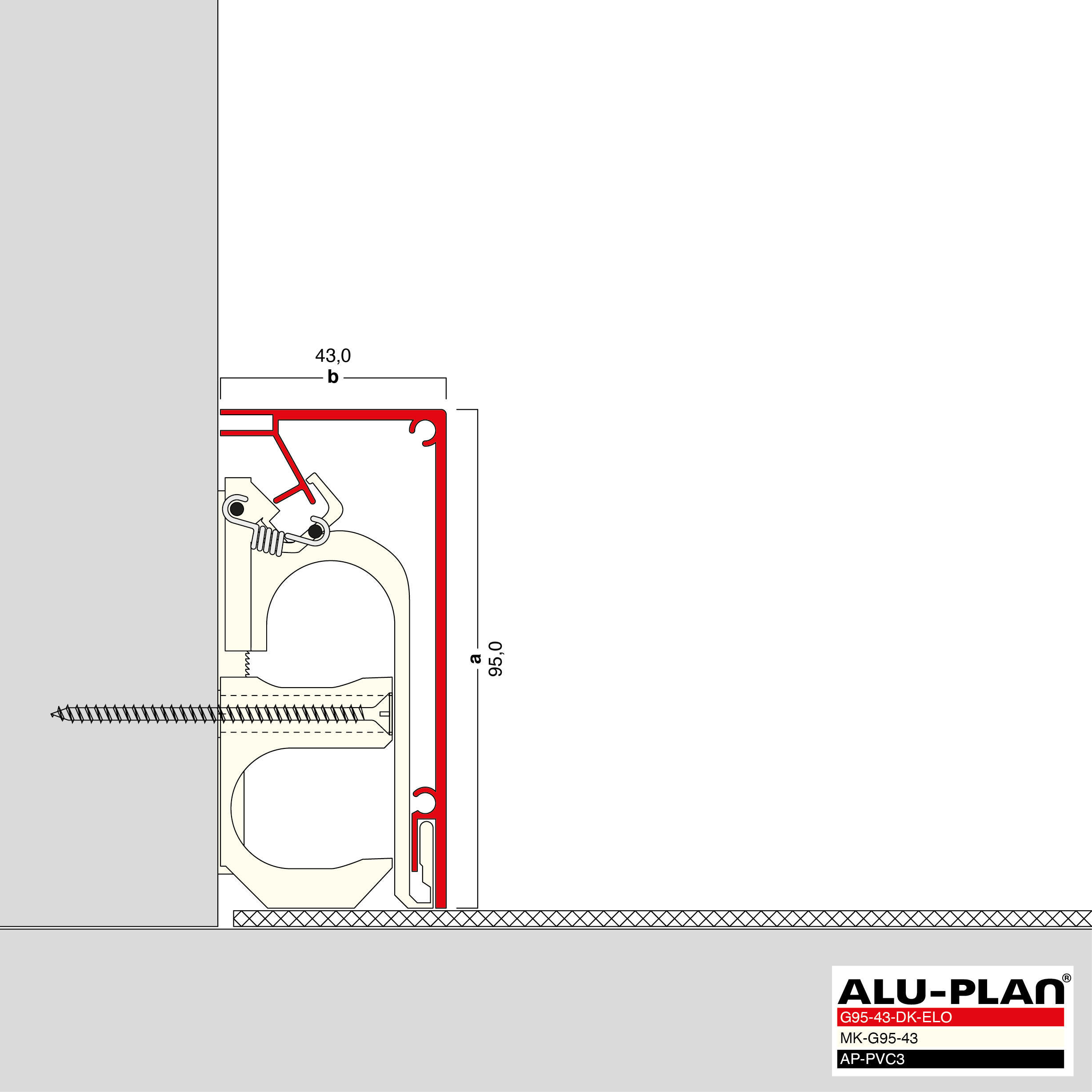 ALU-PLAN® Installation :: G95-43-DK-ELO-AP-PVC3