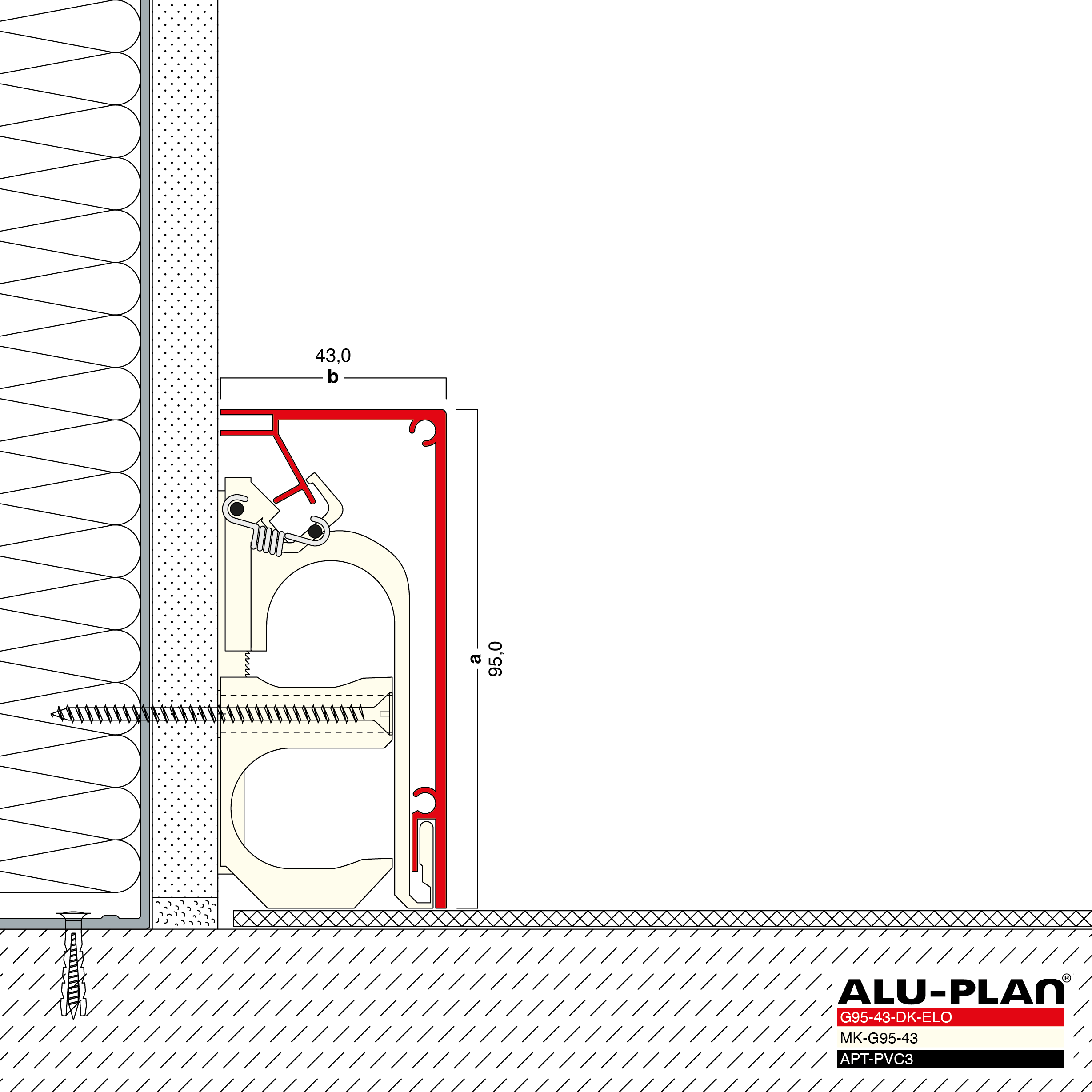 ALU-PLAN® Installation :: G95-43-DK-ELO-APT-PVC3