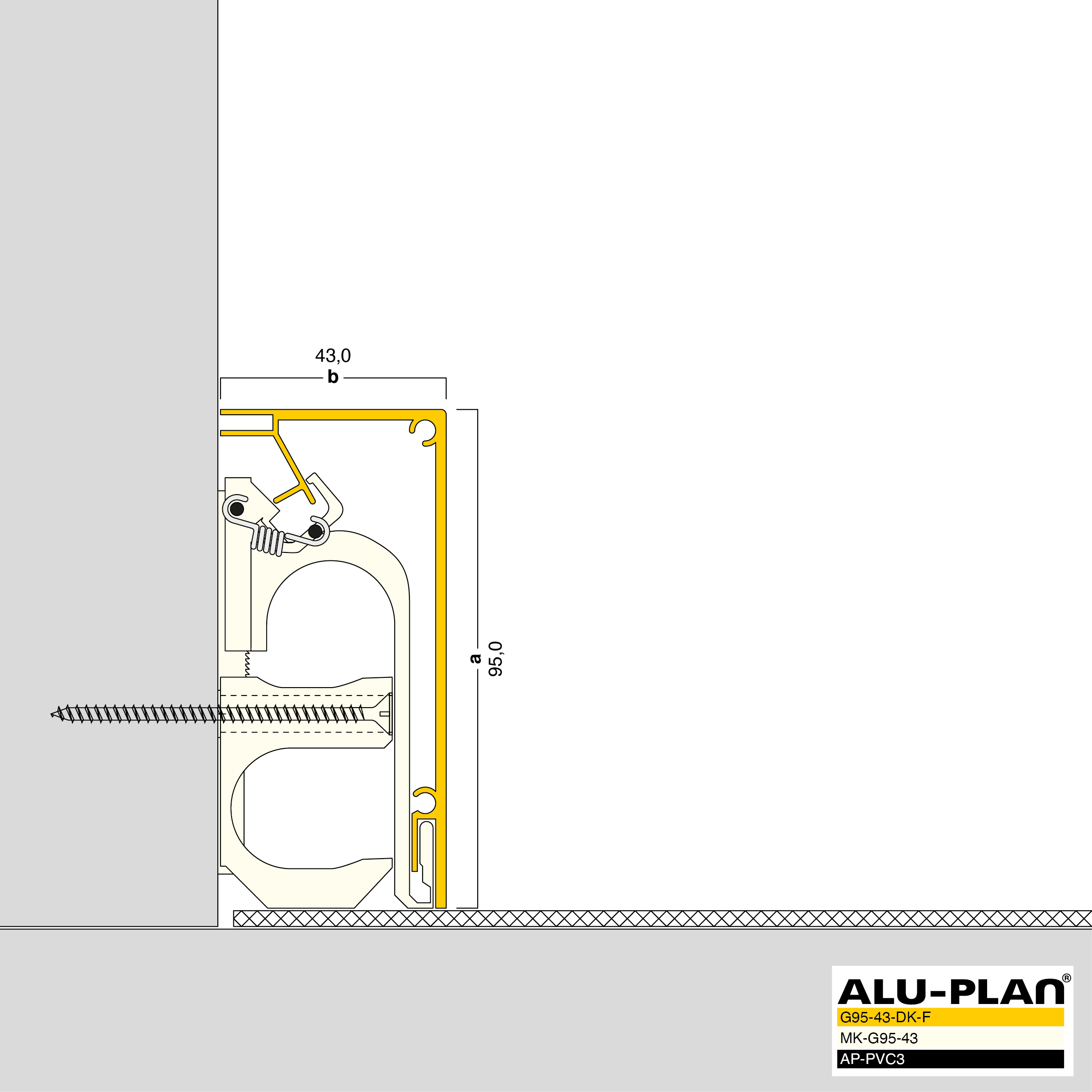 ALU-PLAN® Installation :: G95-43-DK-F-AP-PVC3