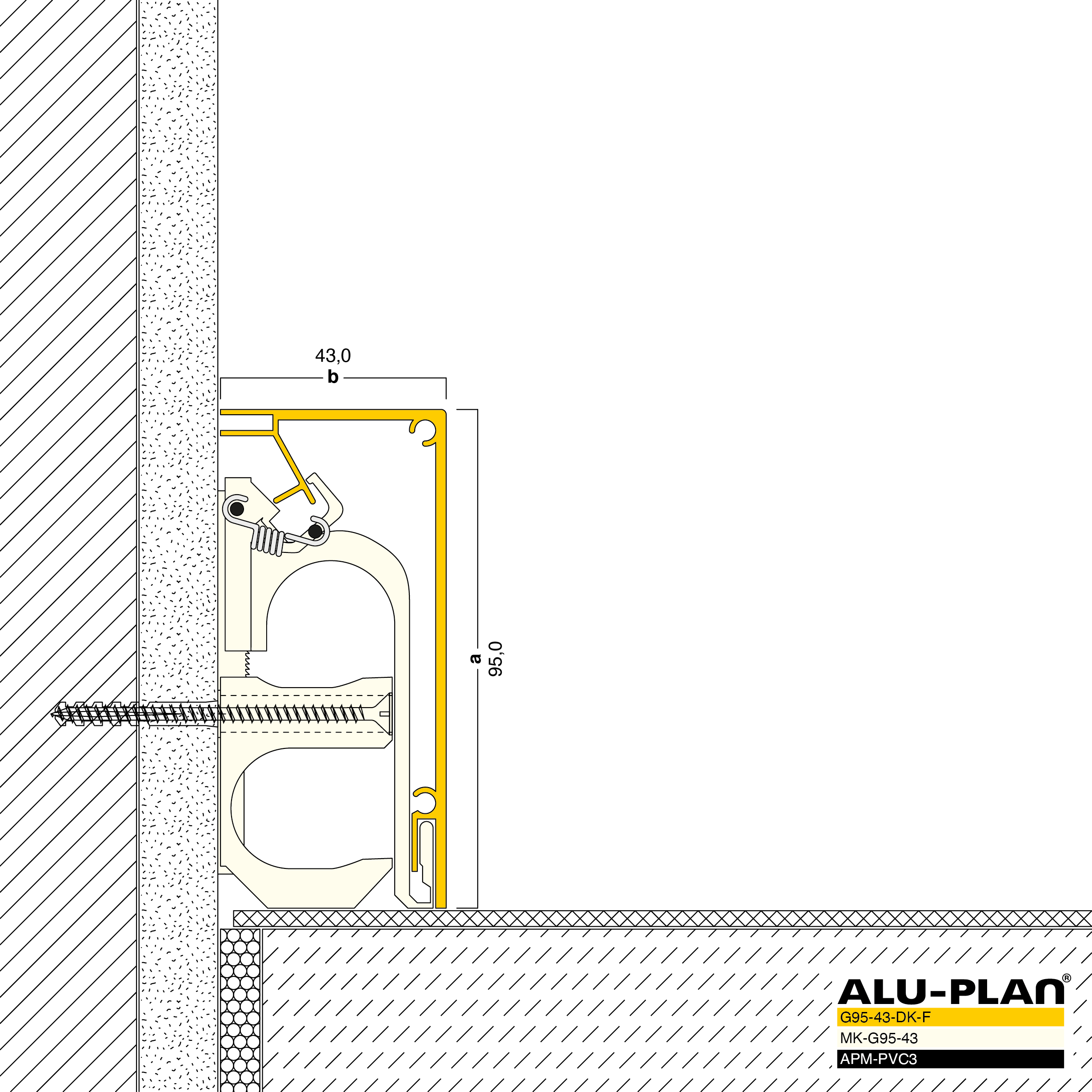 ALU-PLAN® Installation :: G95-43-DK-F-APM-PVC3