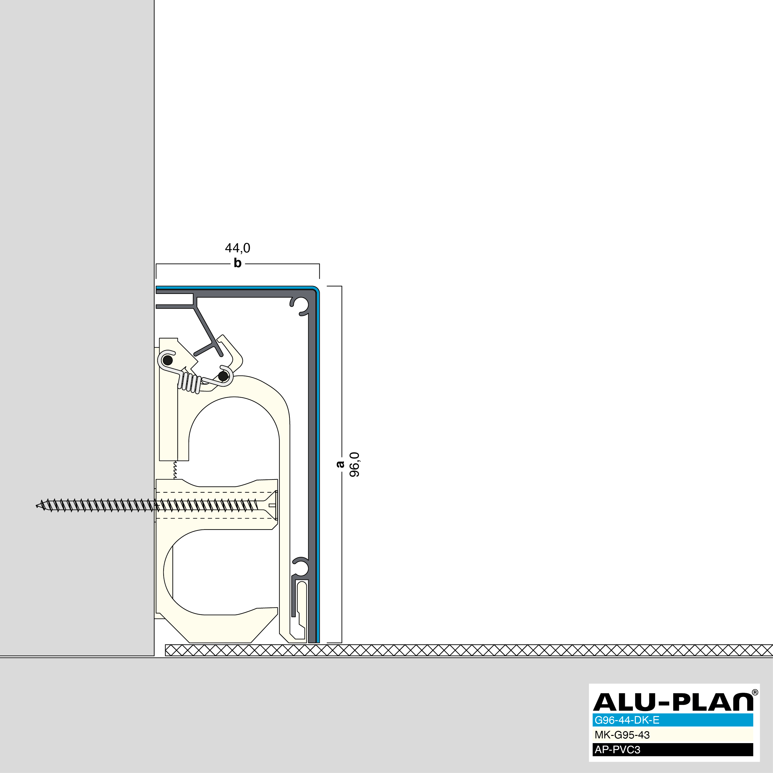 ALU-PLAN® Installation :: G96-44-DK-E-AP-PVC3