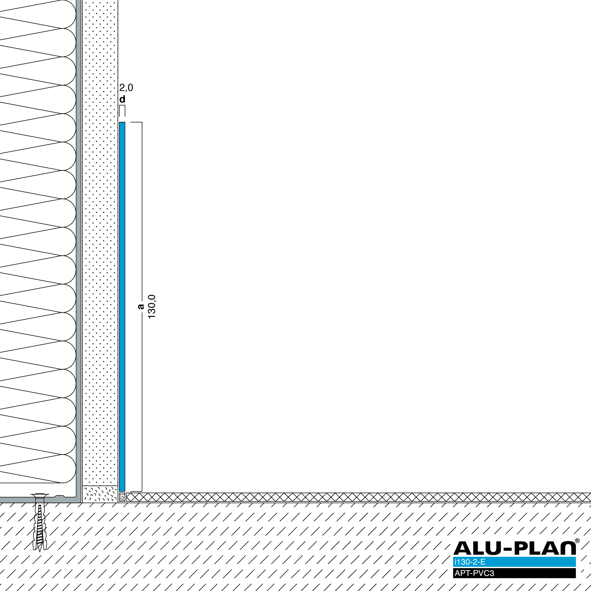 ALU-PLAN® Installation :: i130-2-E-APT-PVC3