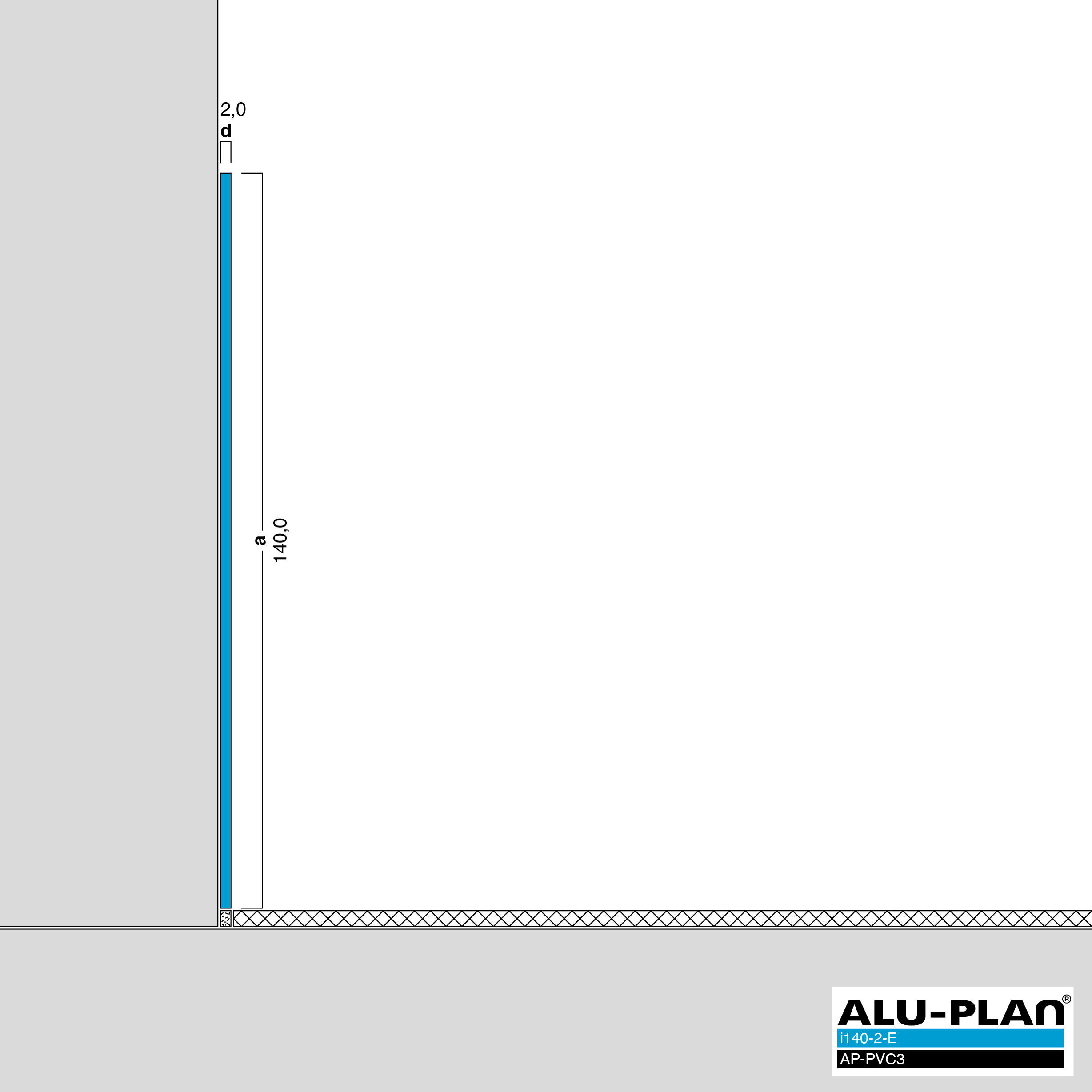 ALU-PLAN® Installation :: i140-2-E-AP-PVC3