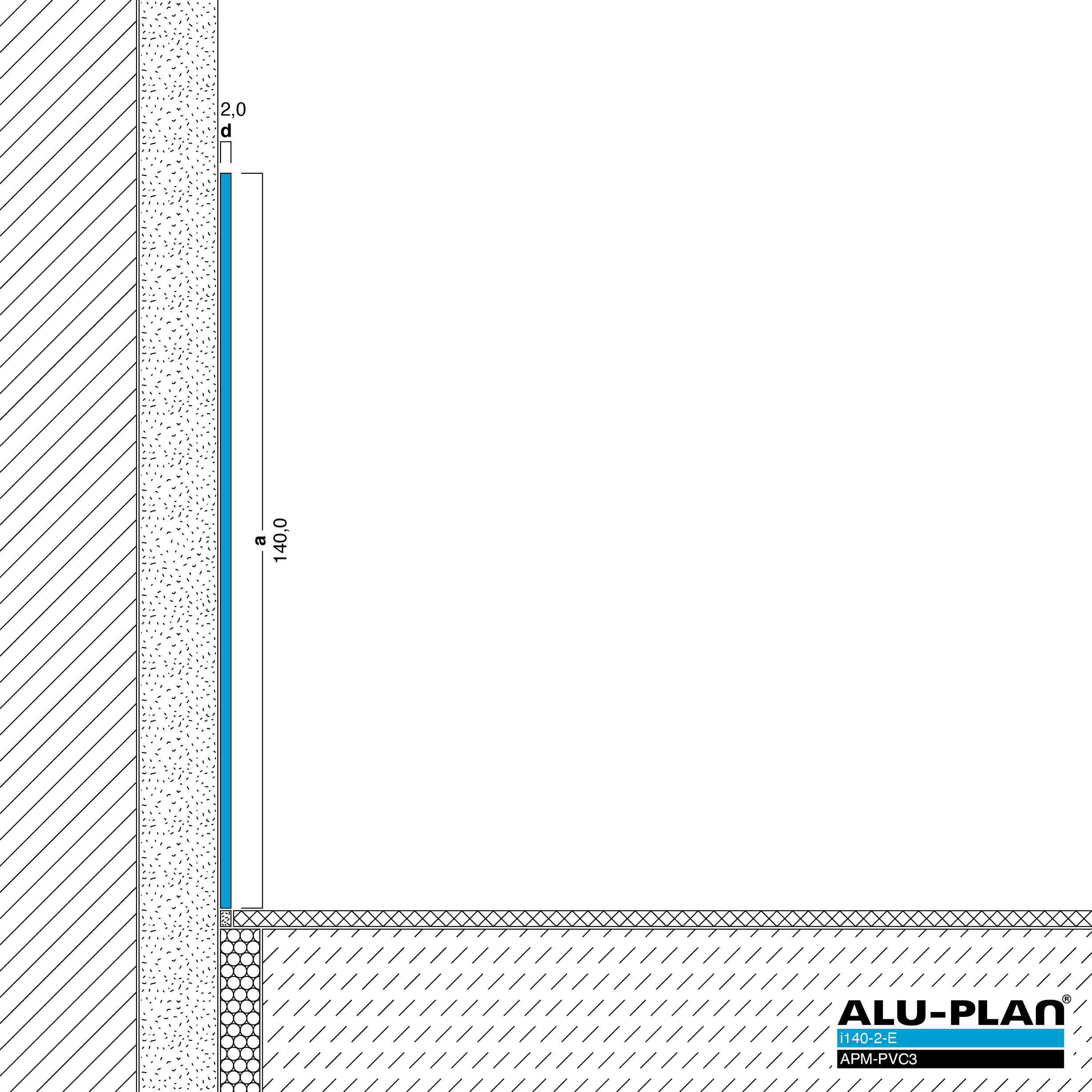 ALU-PLAN® Installation :: i140-2-E-APM-PVC3