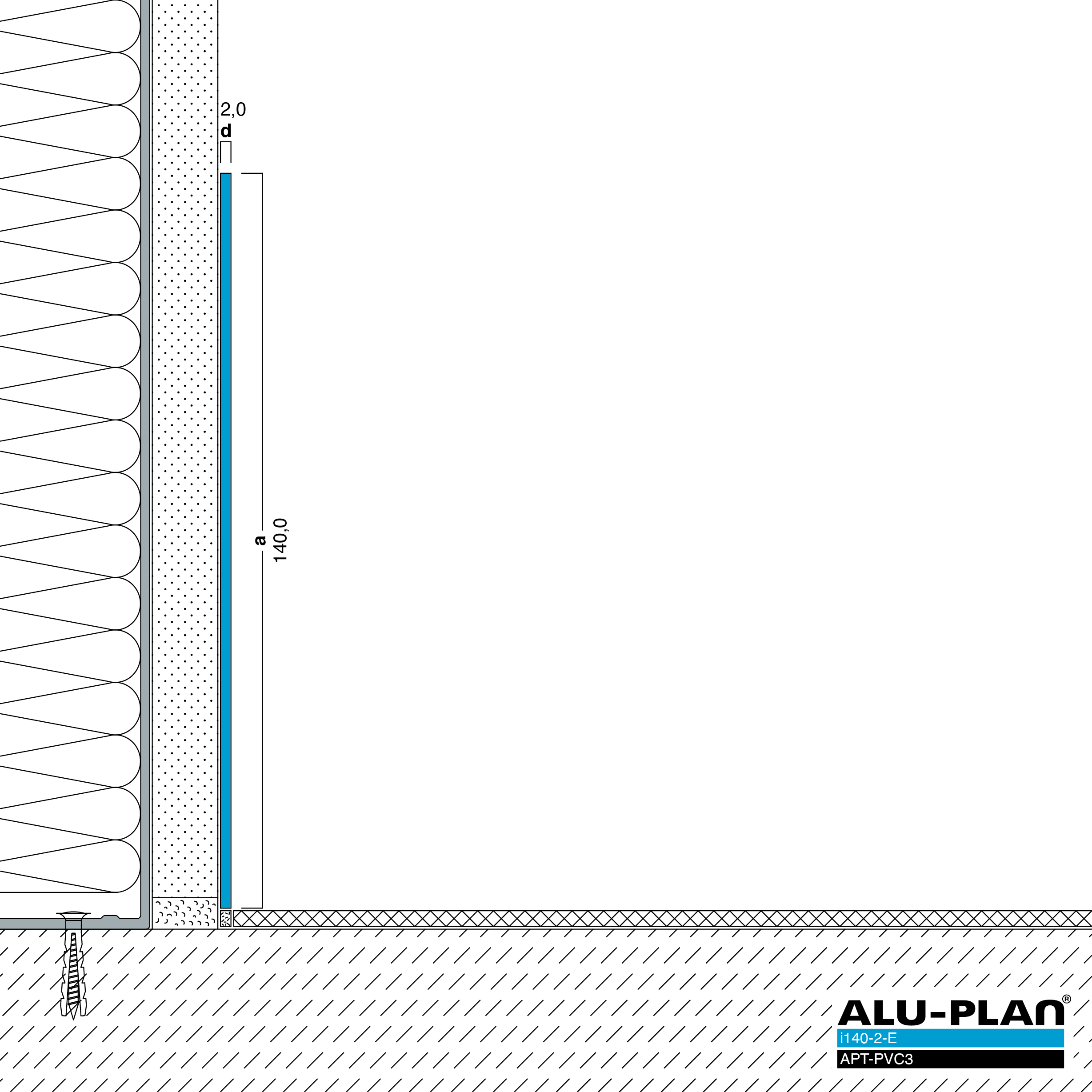 ALU-PLAN® Installation :: i140-2-E-APT-PVC3