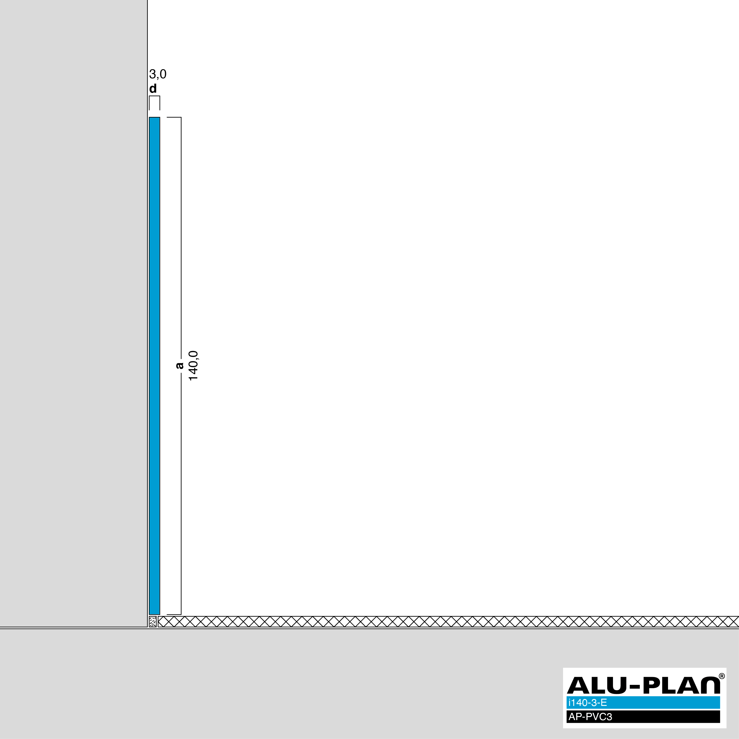 ALU-PLAN® Installation :: i140-3-E-AP-PVC3