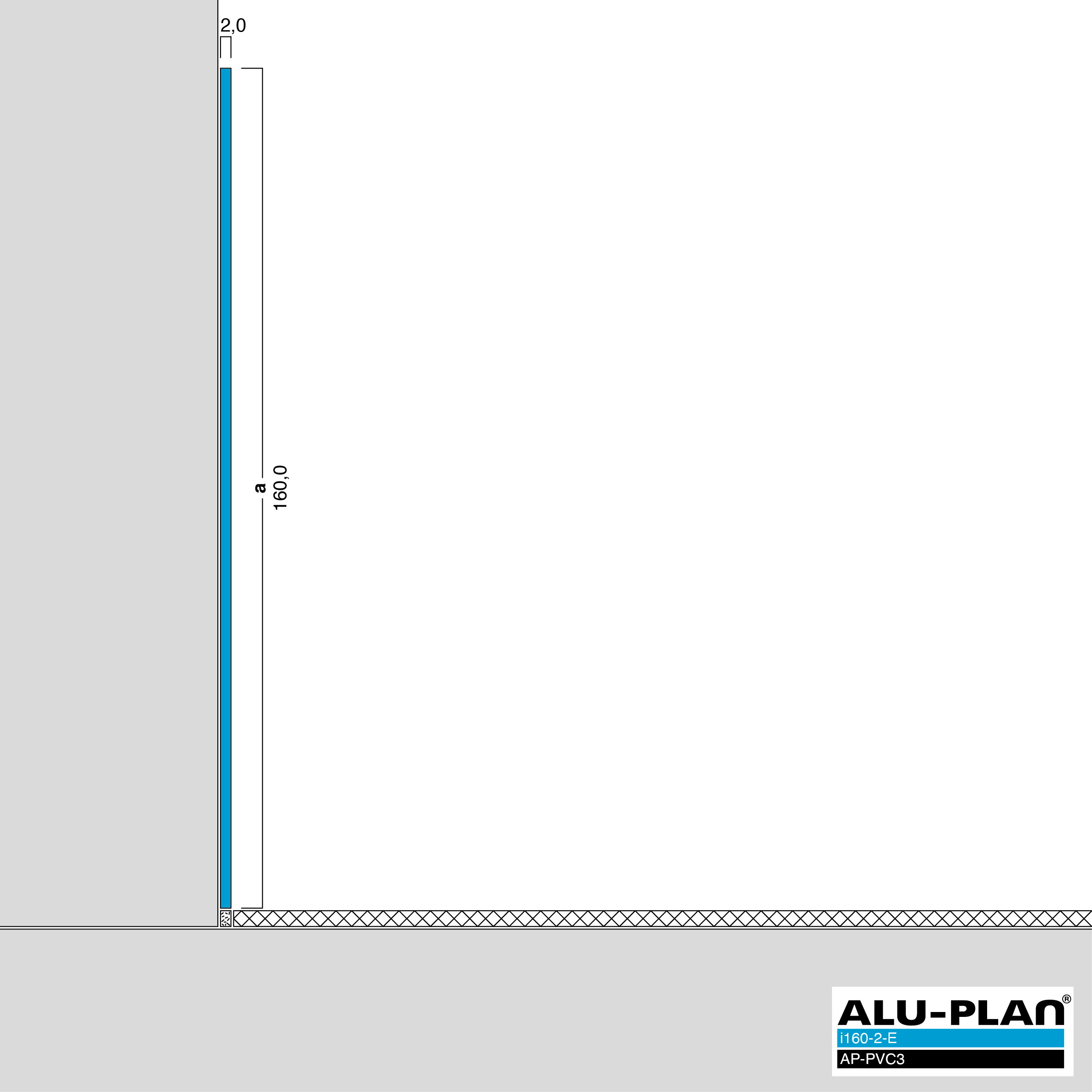 ALU-PLAN® Installation :: i160-2-E-AP-PVC3