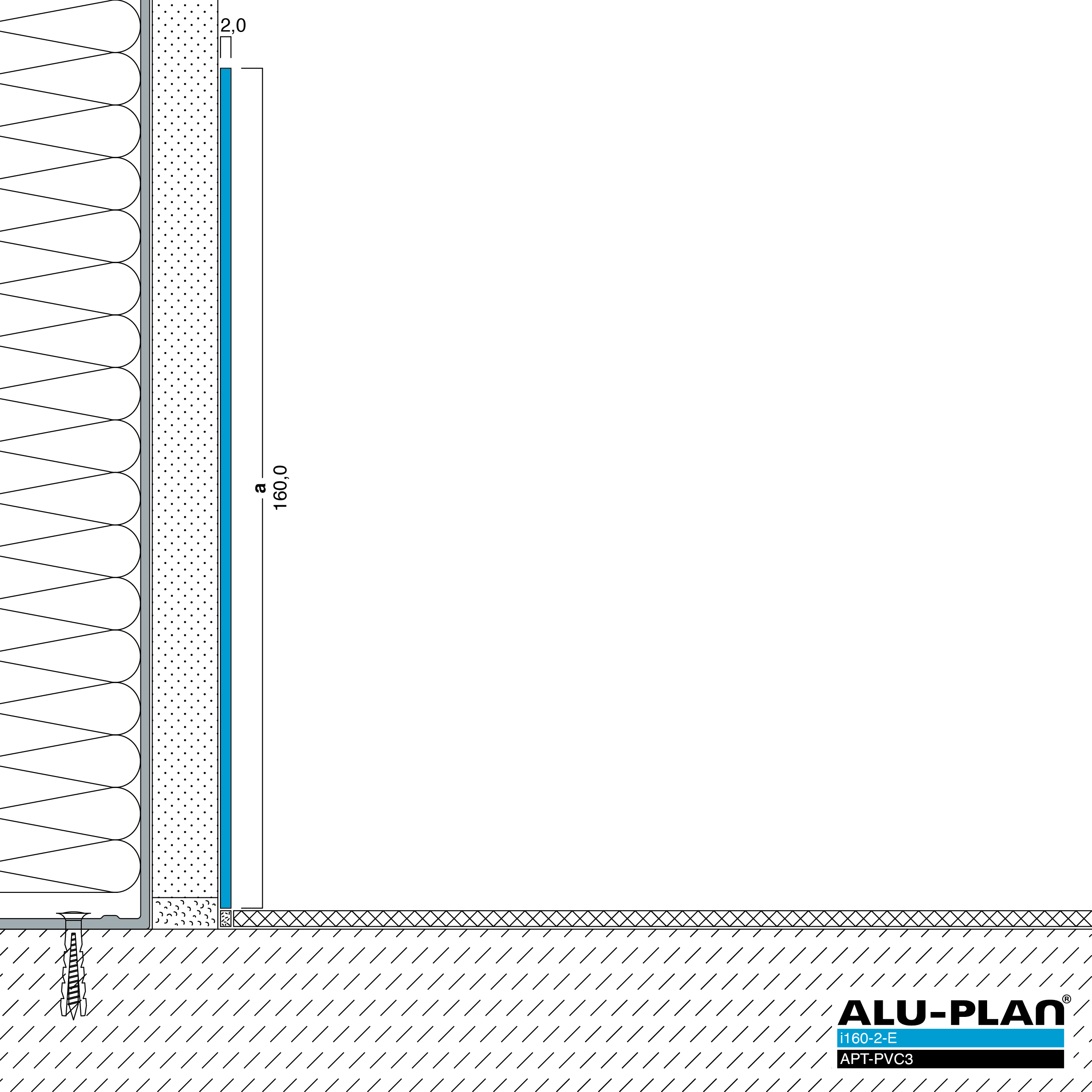 ALU-PLAN® Installation :: i160-2-E-APT-PVC3