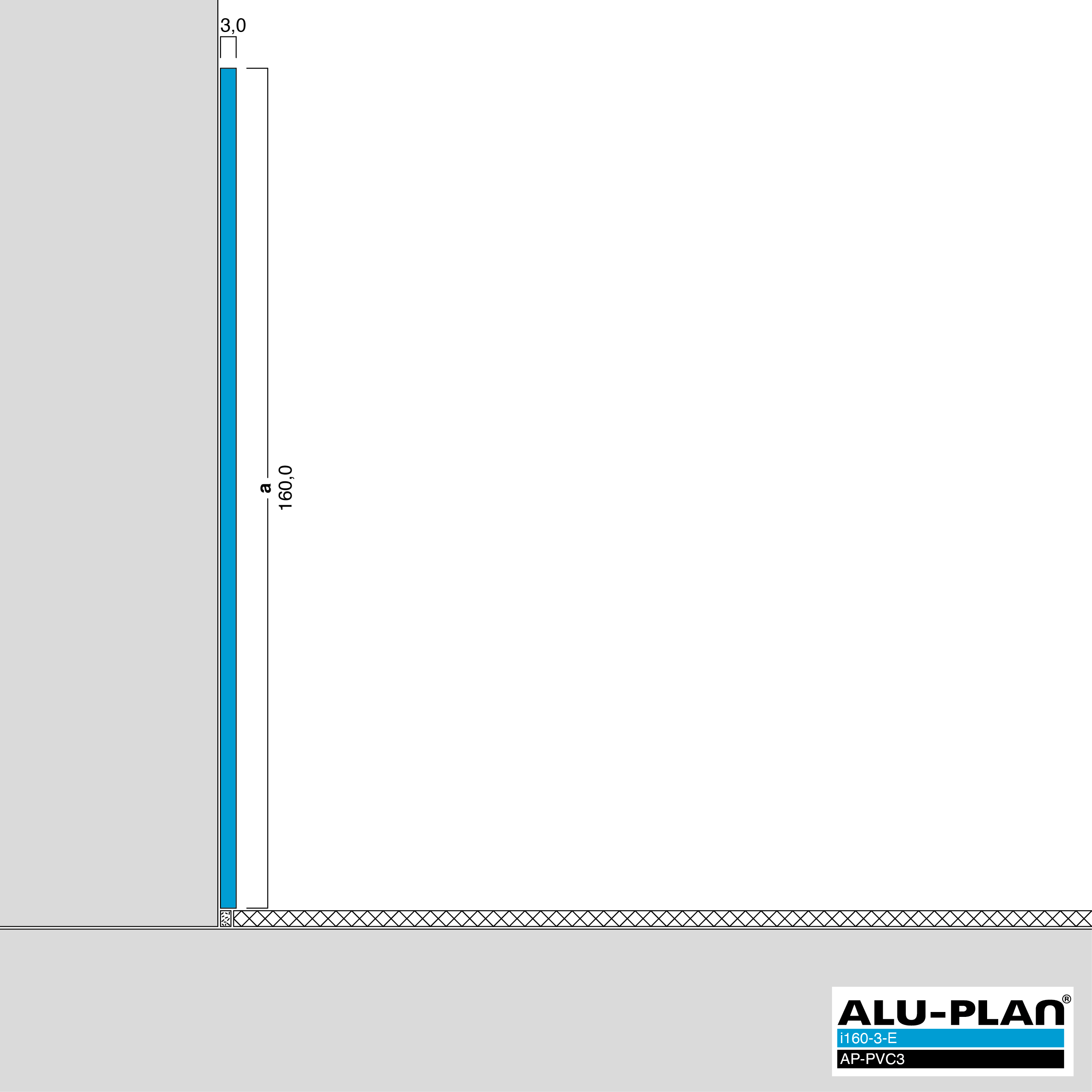 ALU-PLAN® Installation :: i160-3-E-AP-PVC3