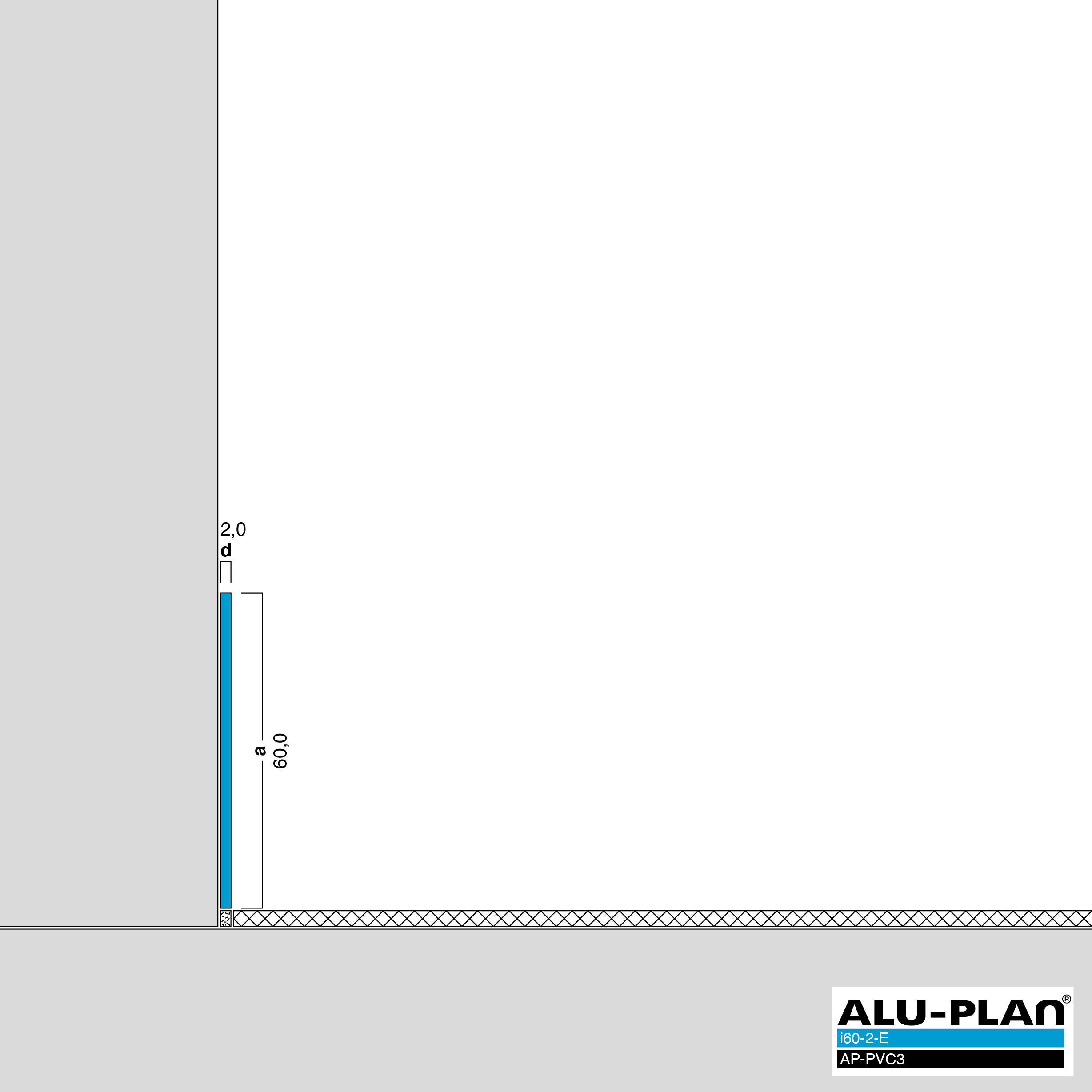 ALU-PLAN® Installation :: i60-2-E-AP-PVC3
