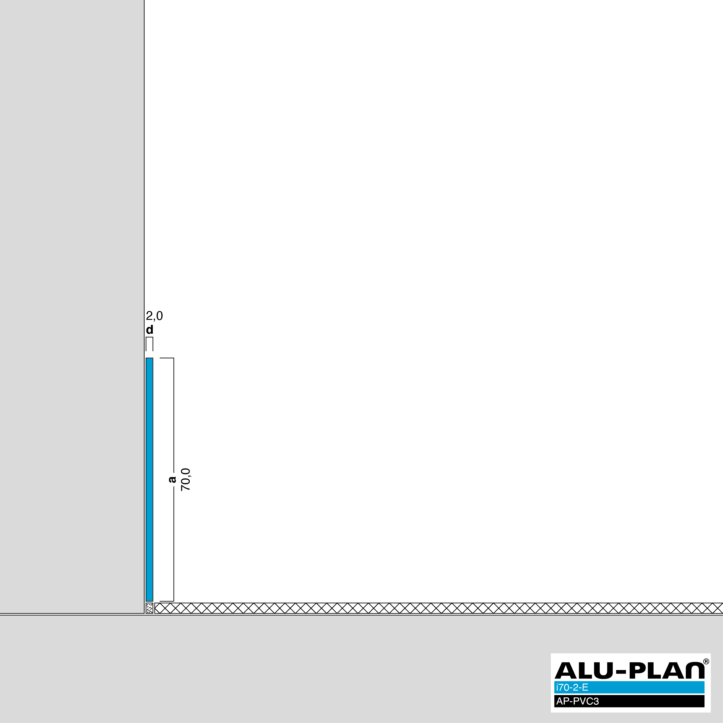 ALU-PLAN® Installation :: i70-2-E-AP-PVC3