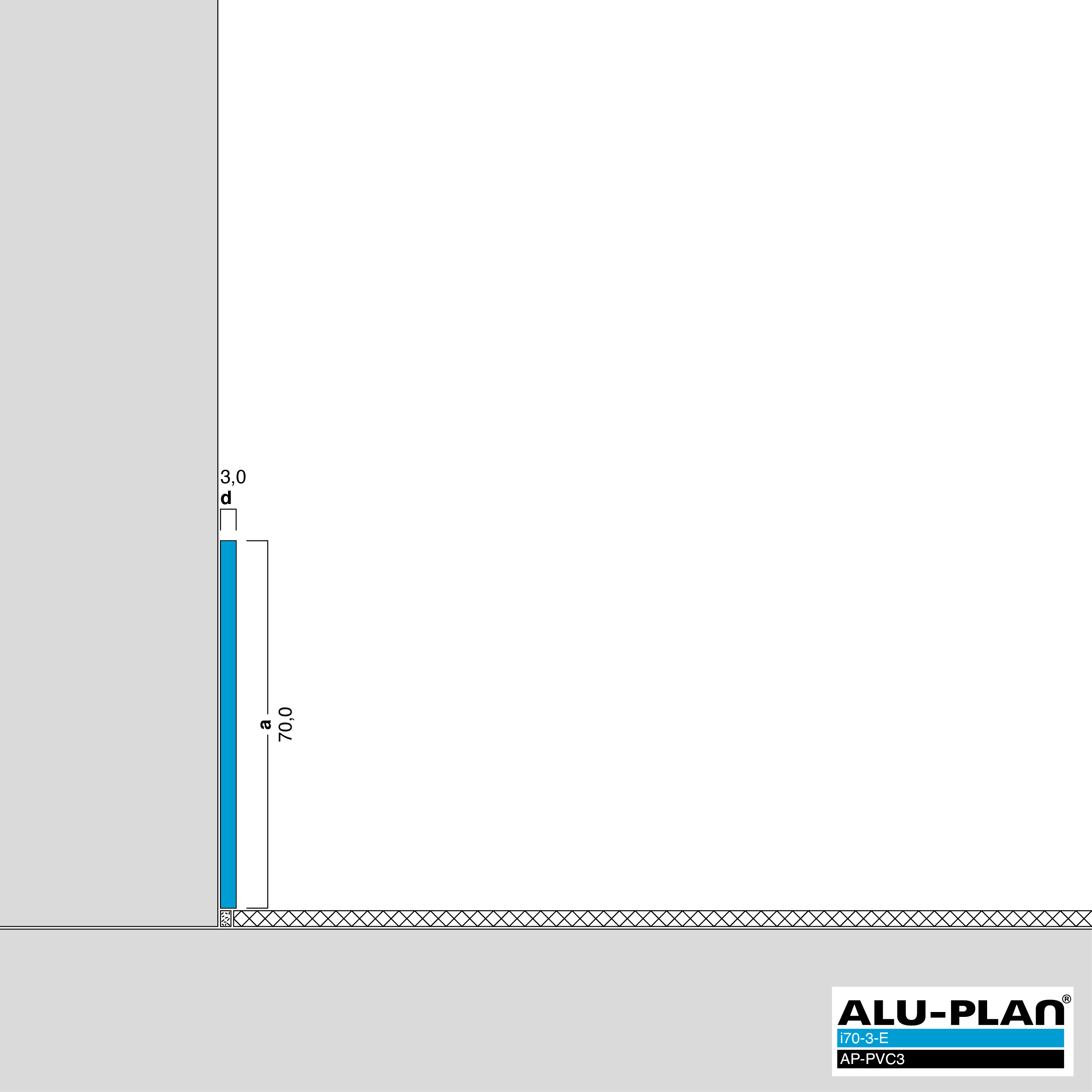 ALU-PLAN® Installation :: i70-3-E-AP-PVC3