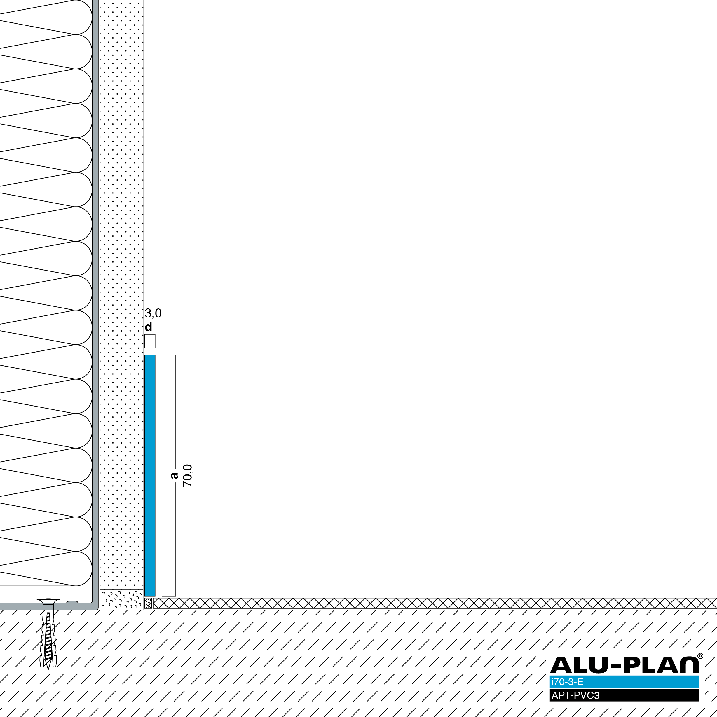 ALU-PLAN® Installation :: i70-3-E-APT-PVC3