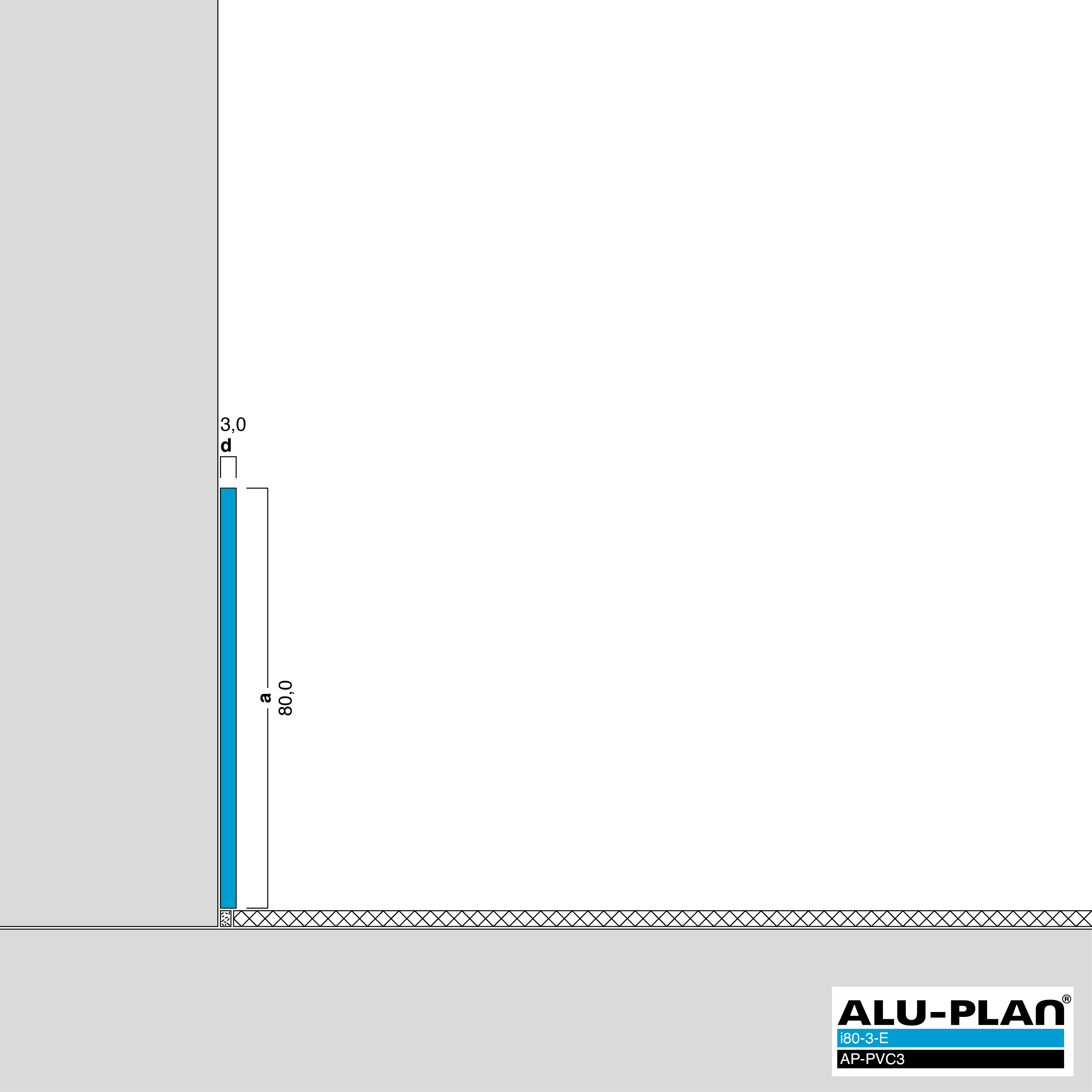 ALU-PLAN® Installation :: i80-3-E-AP-PVC3