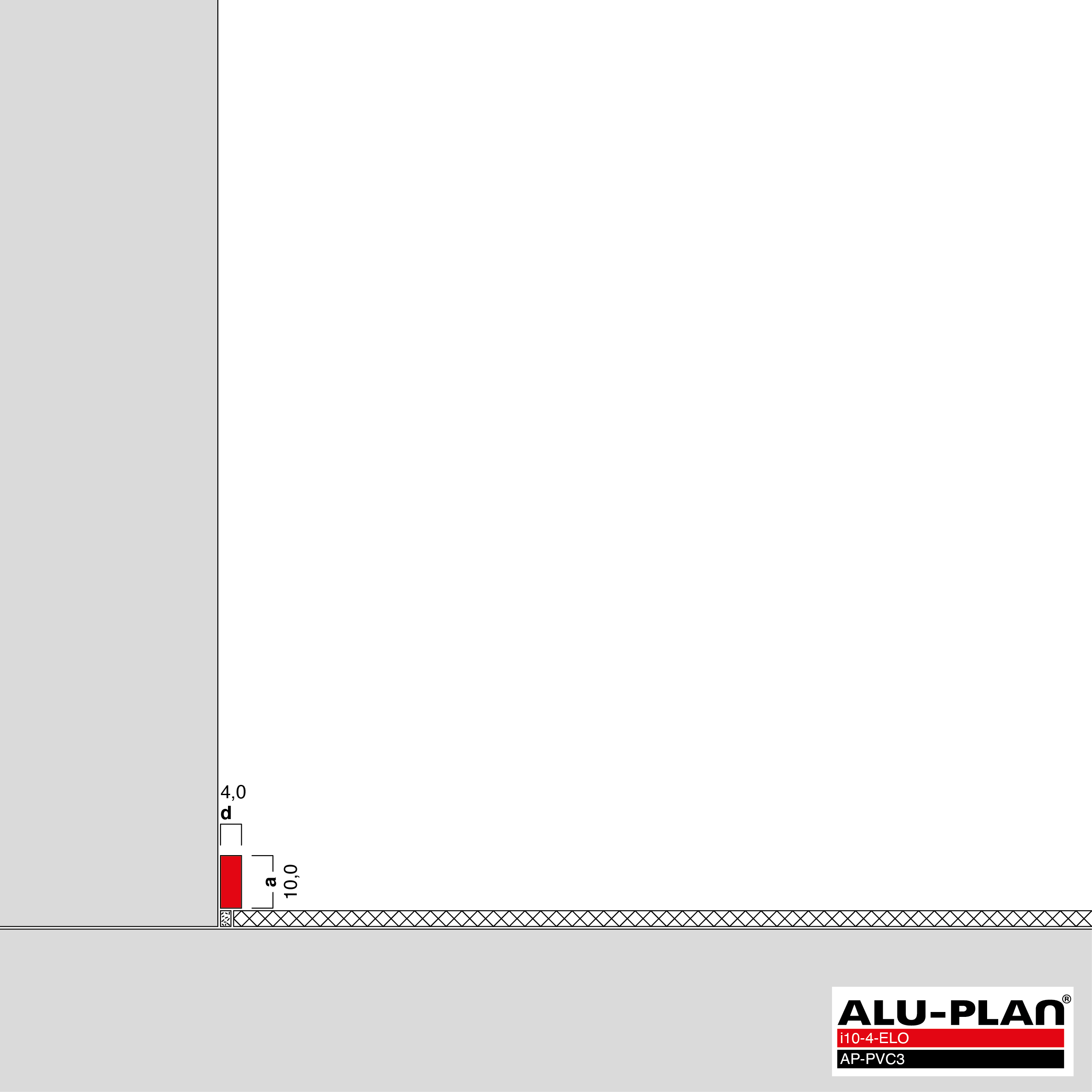 ALU-PLAN® Installation :: i10-4-ELO-AP-PVC3