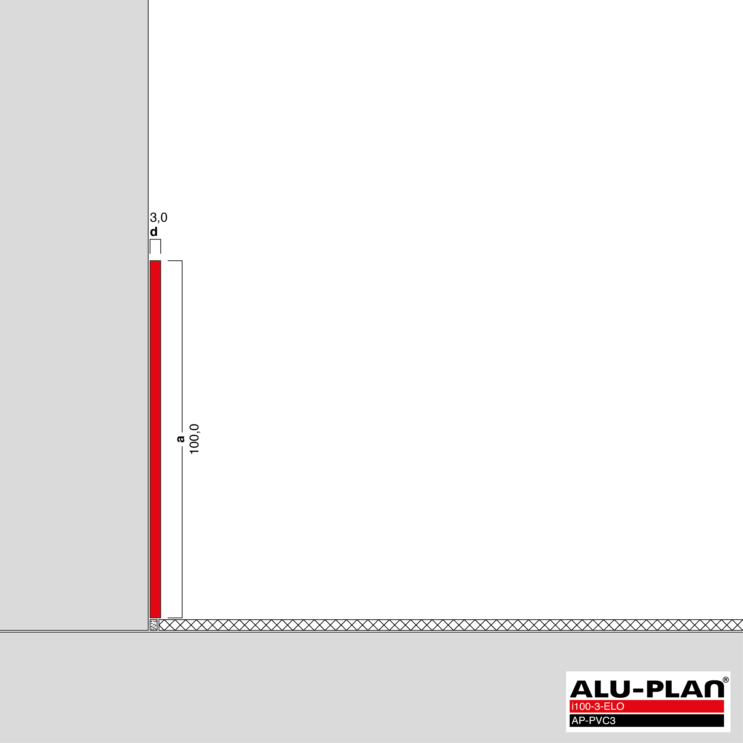 ALU-PLAN® Installation :: i100-3-ELO-AP-PVC3