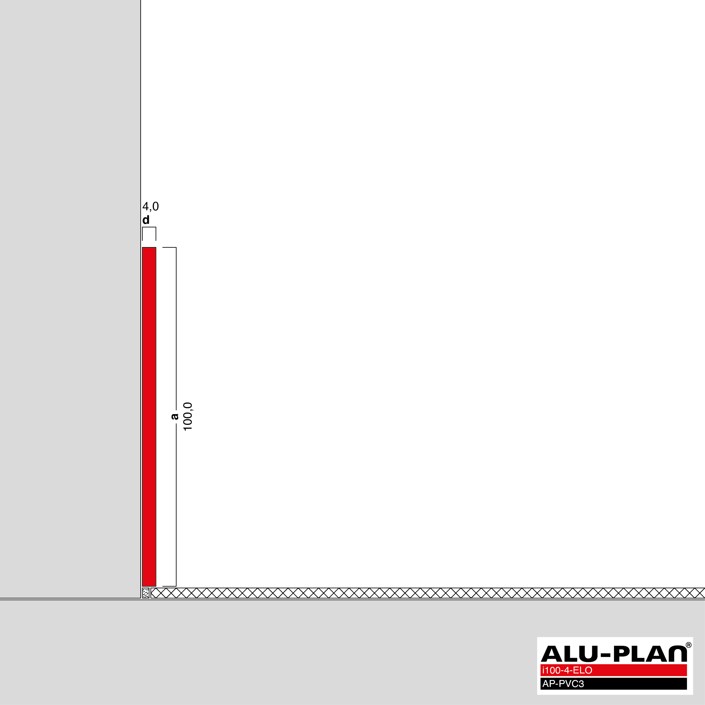 ALU-PLAN® Installation :: i100-4-ELO-AP-PVC3
