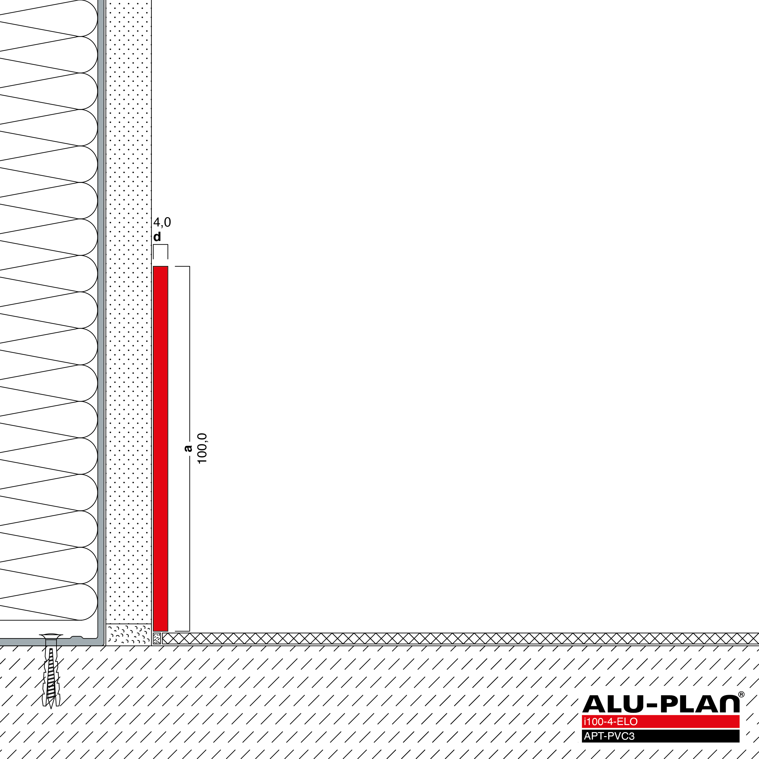 ALU-PLAN® Installation :: i100-4-ELO-APT-PVC3