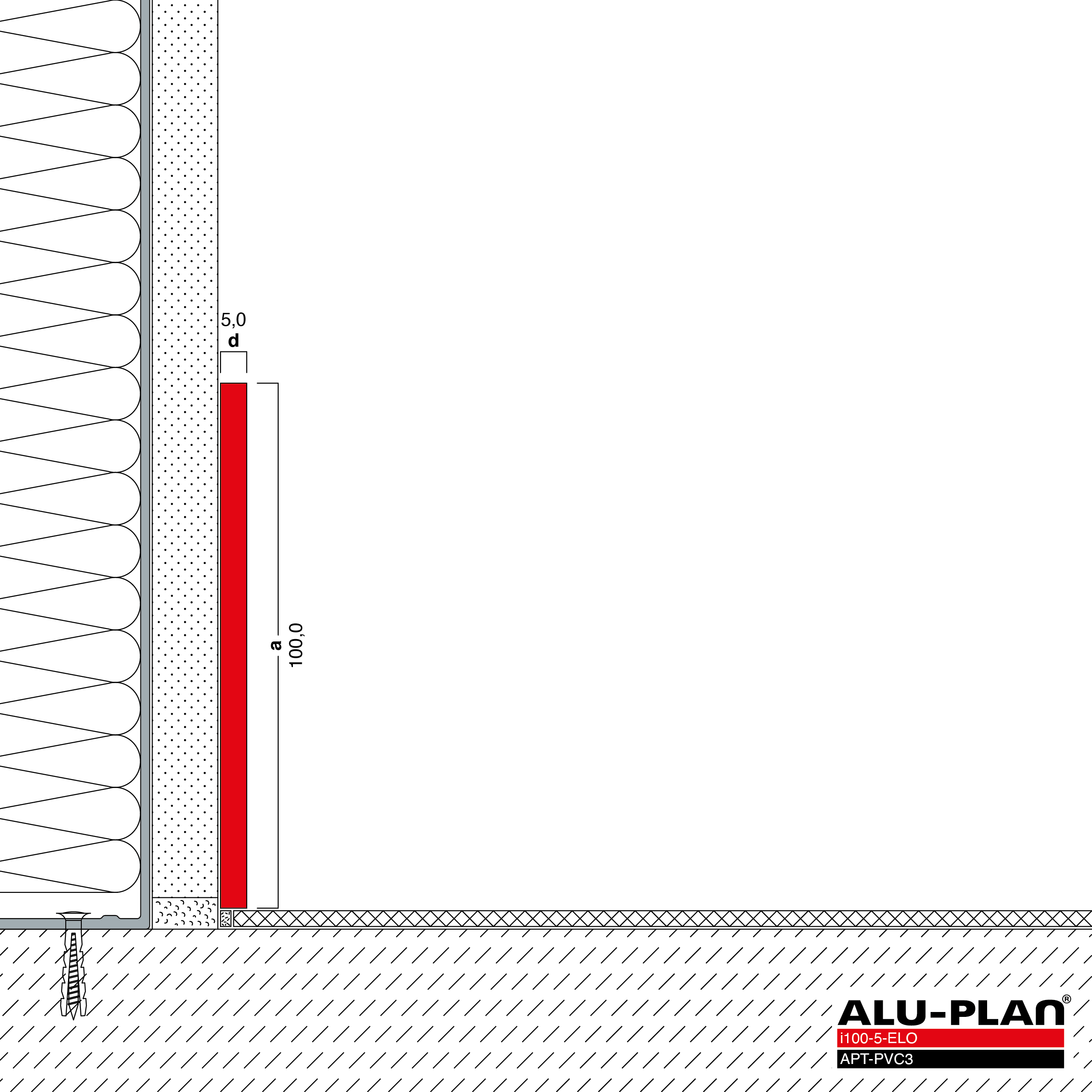 ALU-PLAN® Installation :: i100-5-ELO-APT-PVC3