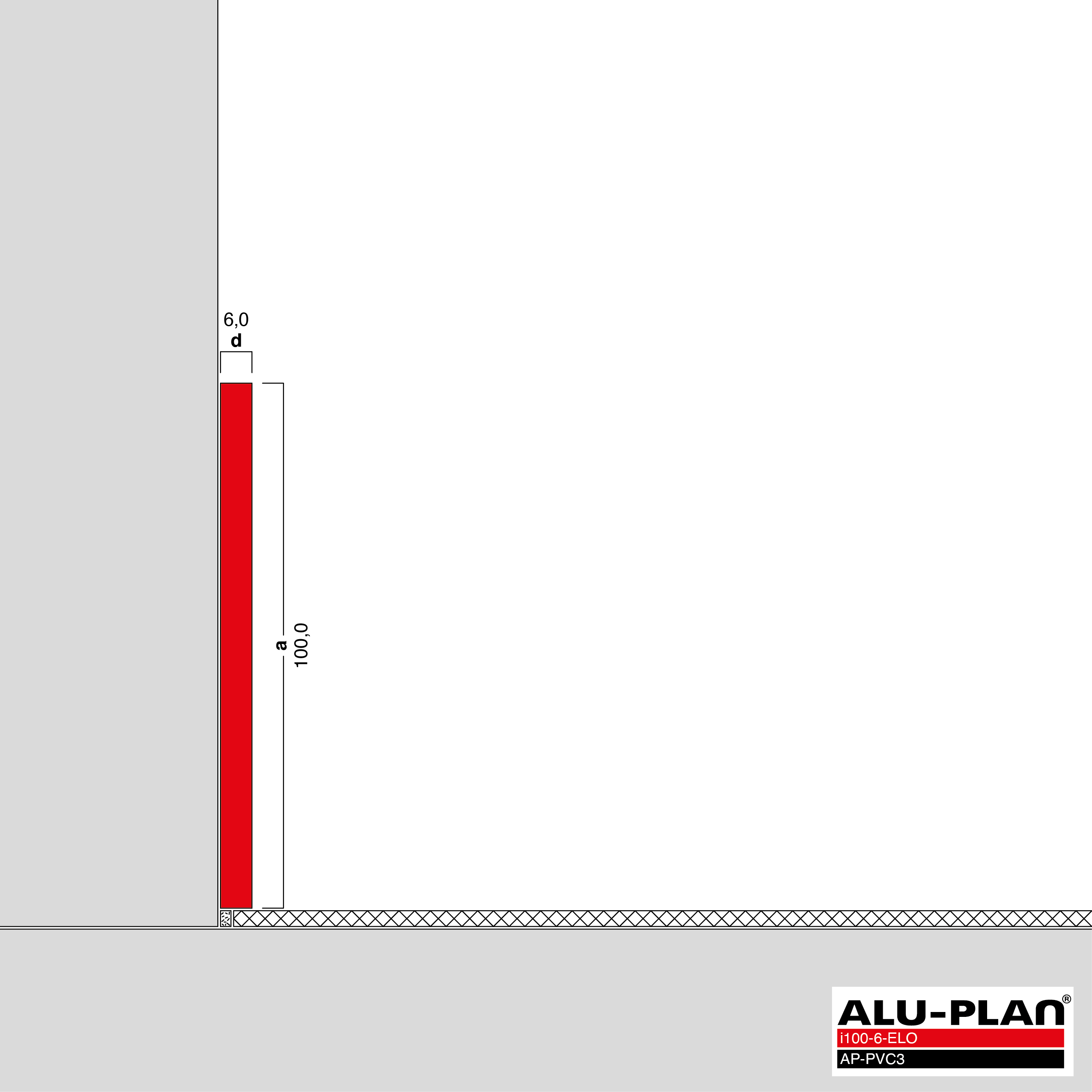 ALU-PLAN® Installation :: i100-6-ELO-AP-PVC3