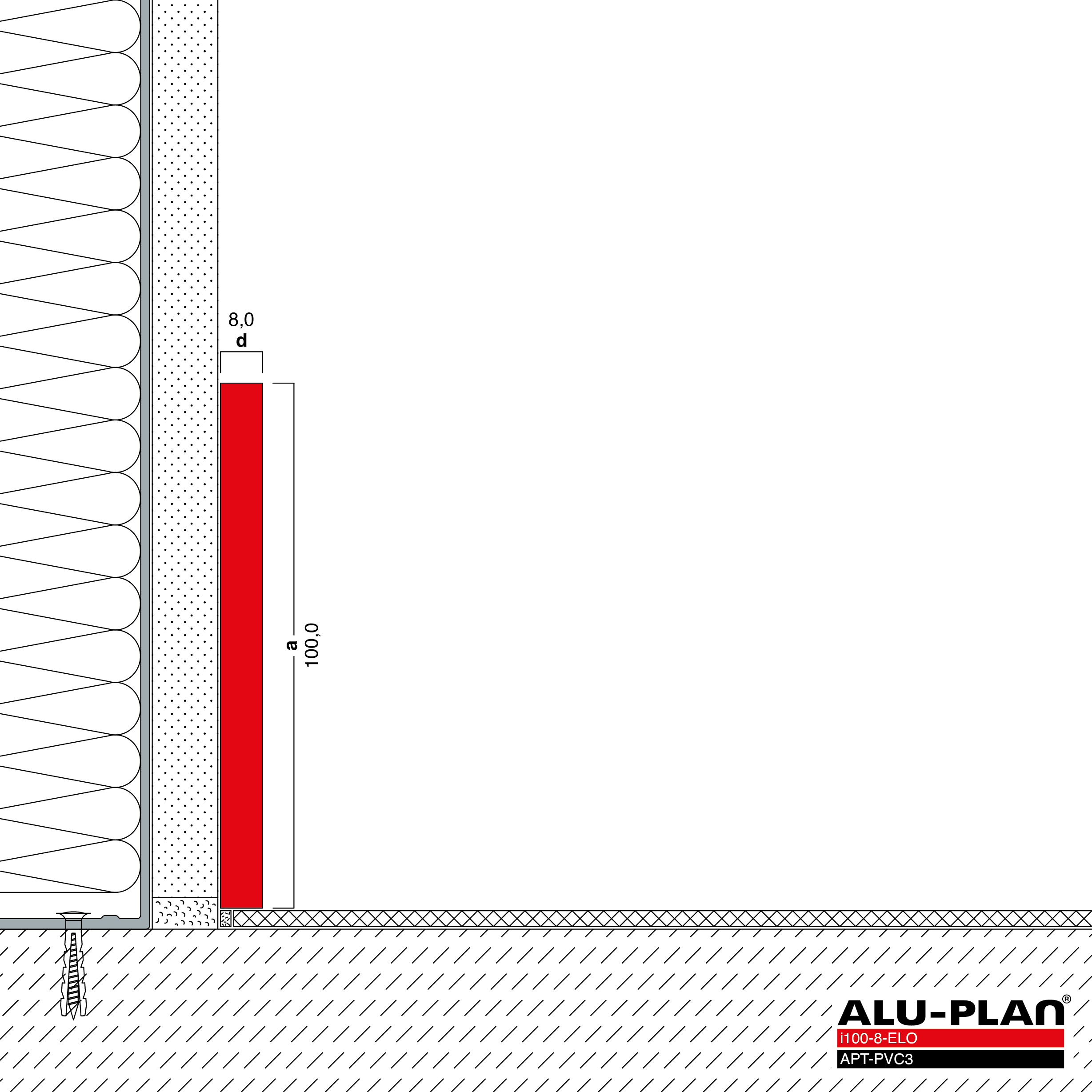 ALU-PLAN® Installation :: i100-8-ELO-APT-PVC3